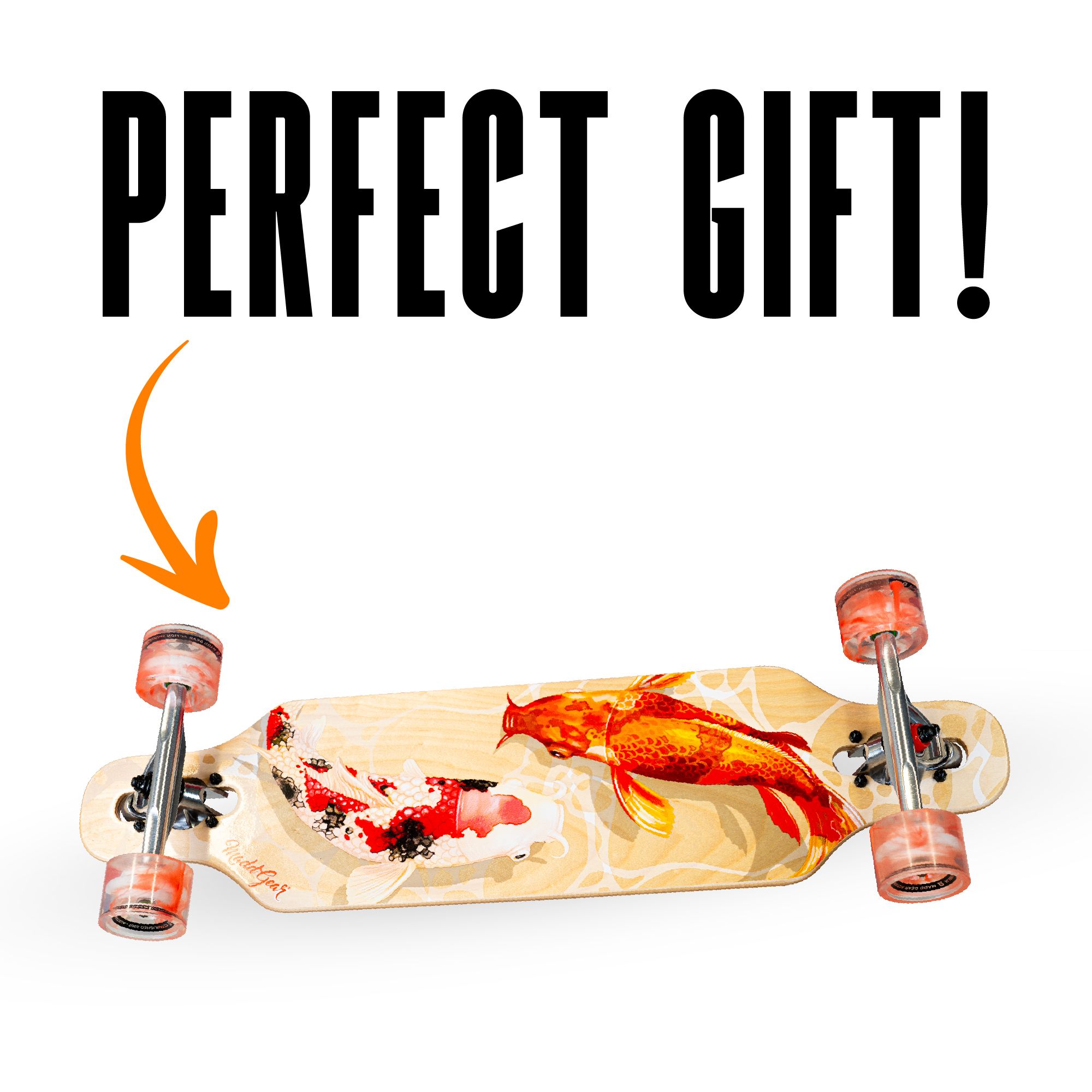 Madd Gear 31" Drop Through Cruiser Skateboard Bottom_Plunge