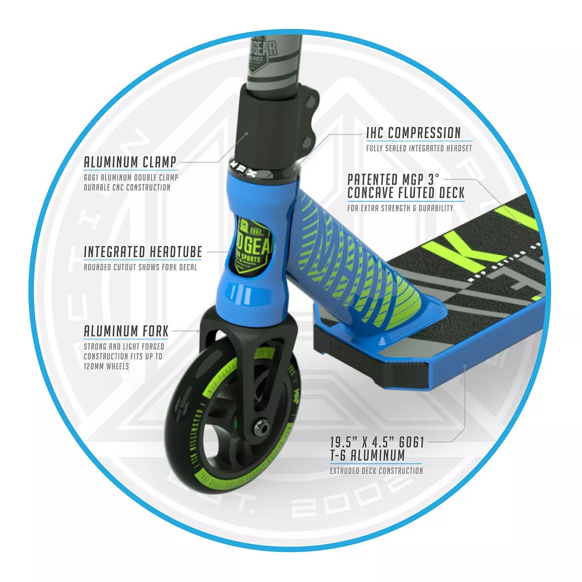 Madd Gear Pro Kick Extreme Lightweight Stunt Scooter CloseUp