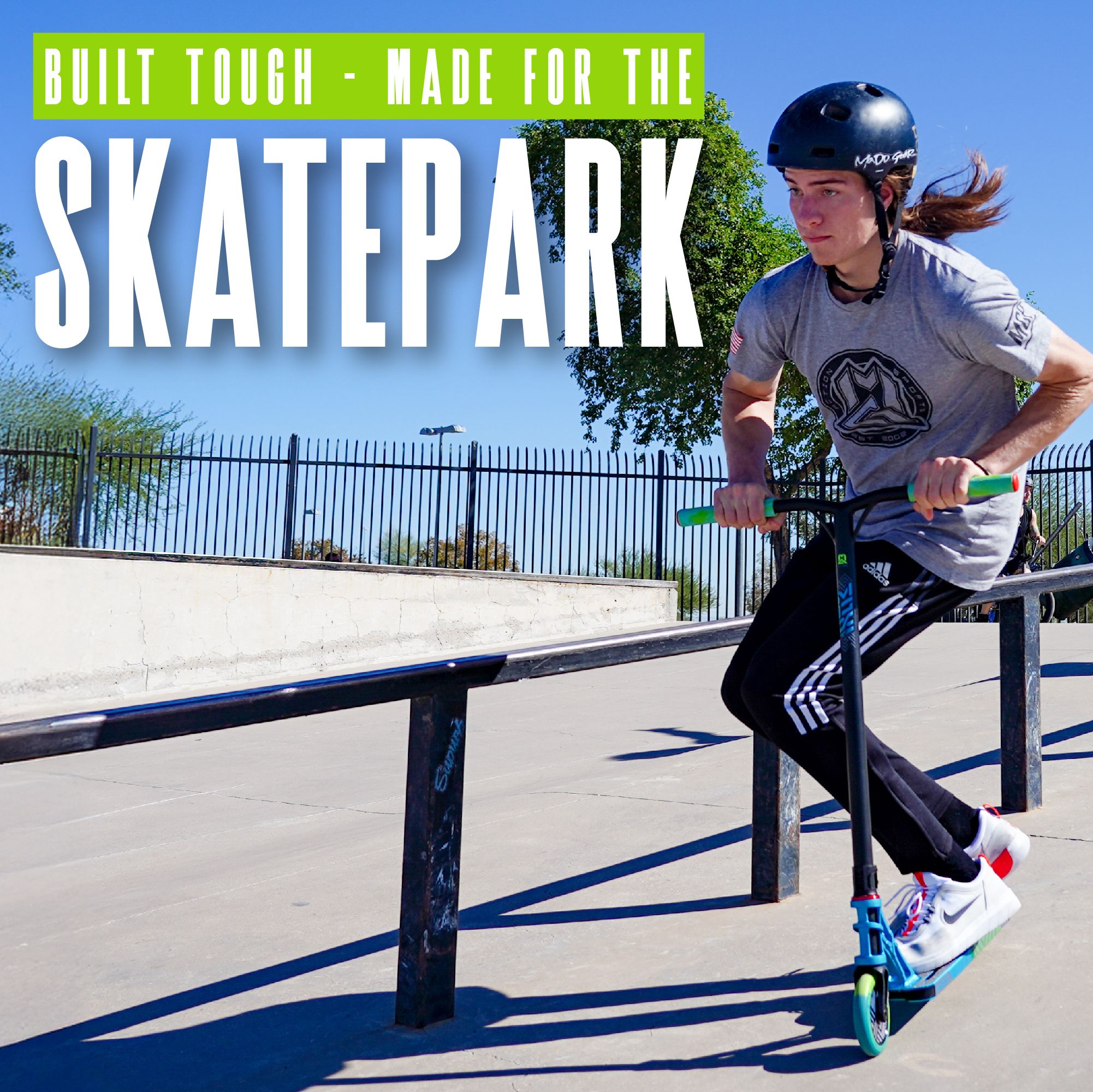 Madd Gear MG3 Zen Pro Scooter Front_Angled_Left