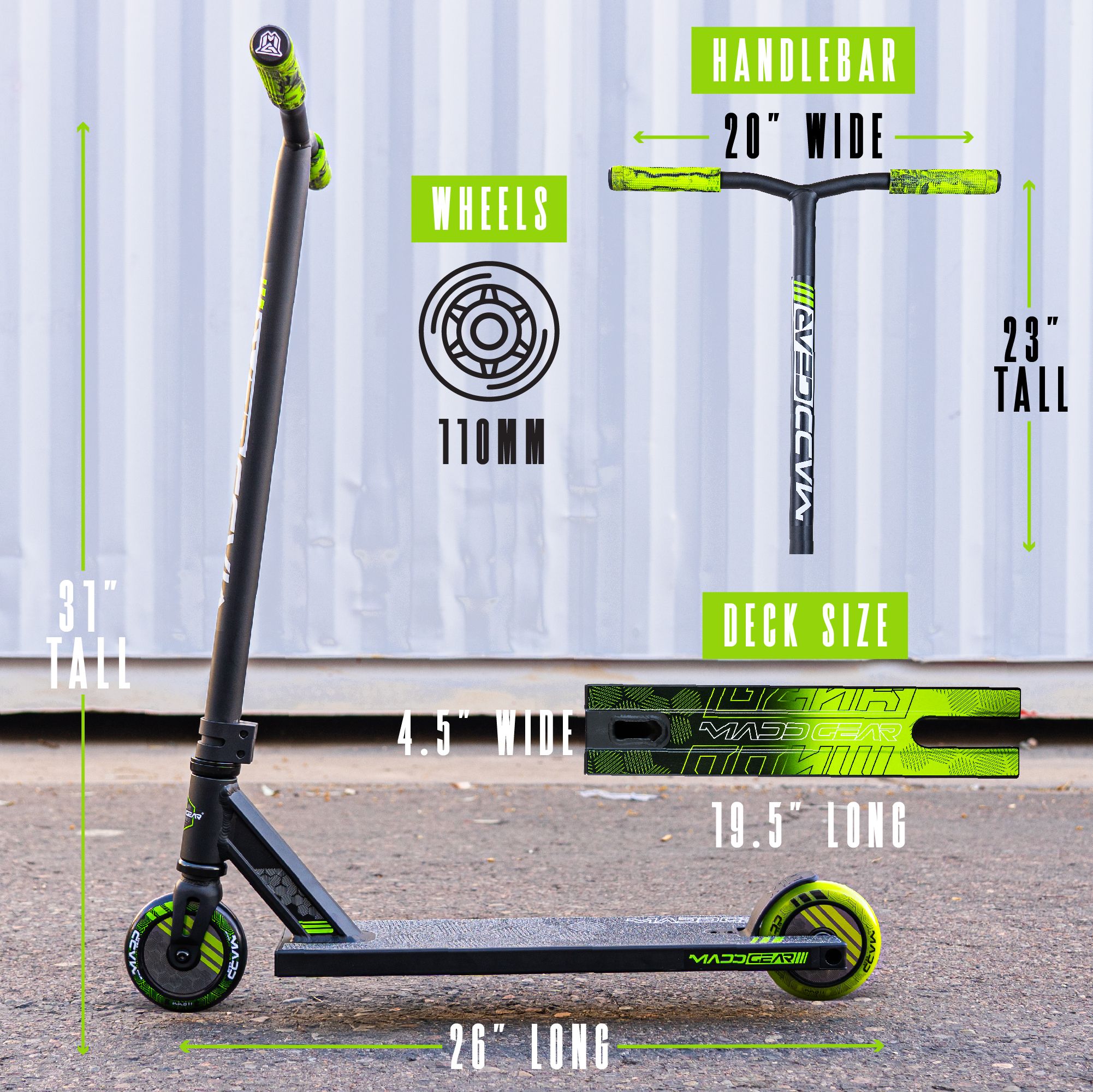 Madd Gear MG3 Zen Pro Scooter Composite_or_Mixed