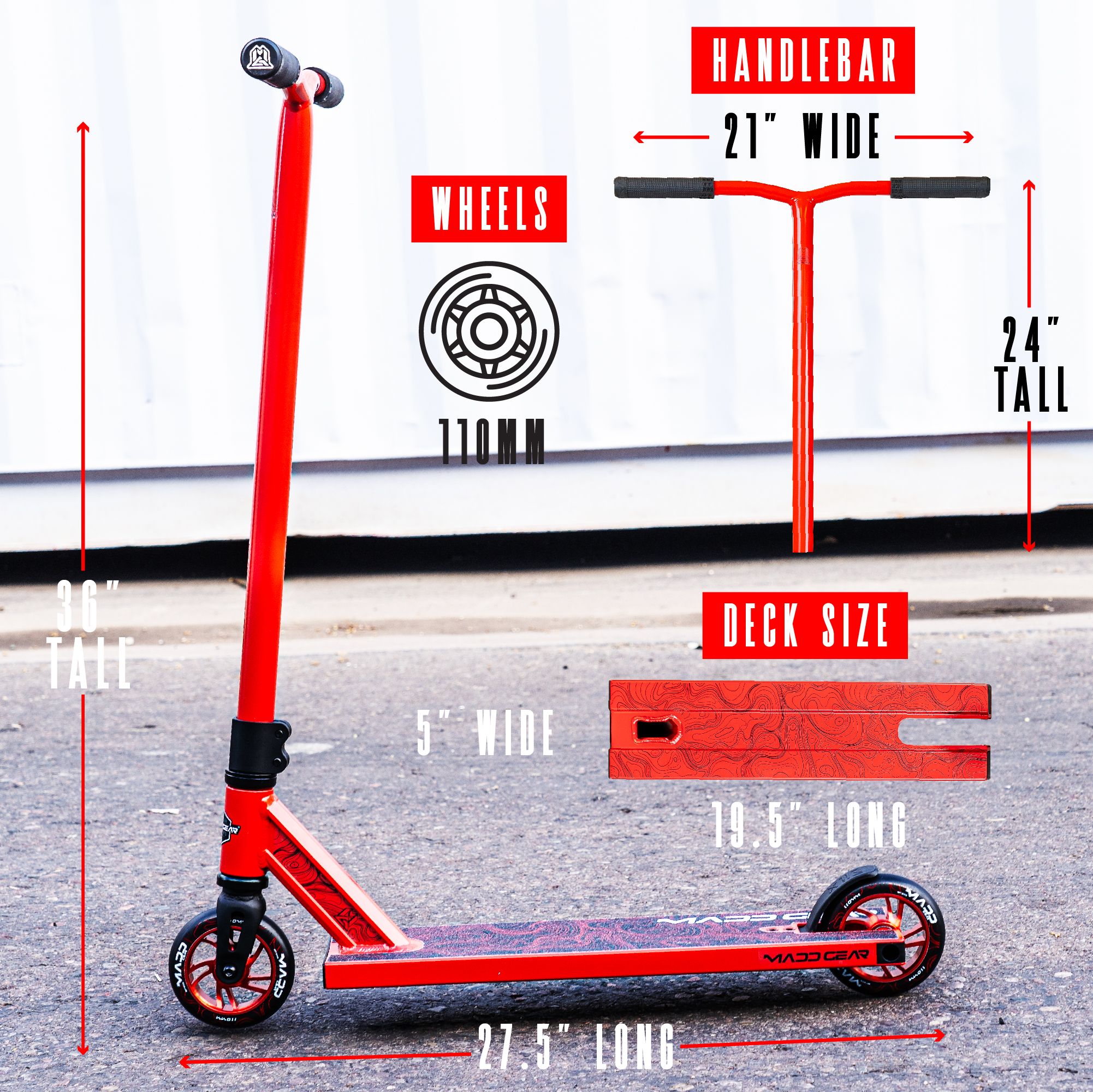 Madd Gear MG4 Titan Pro Scooter Side_Left