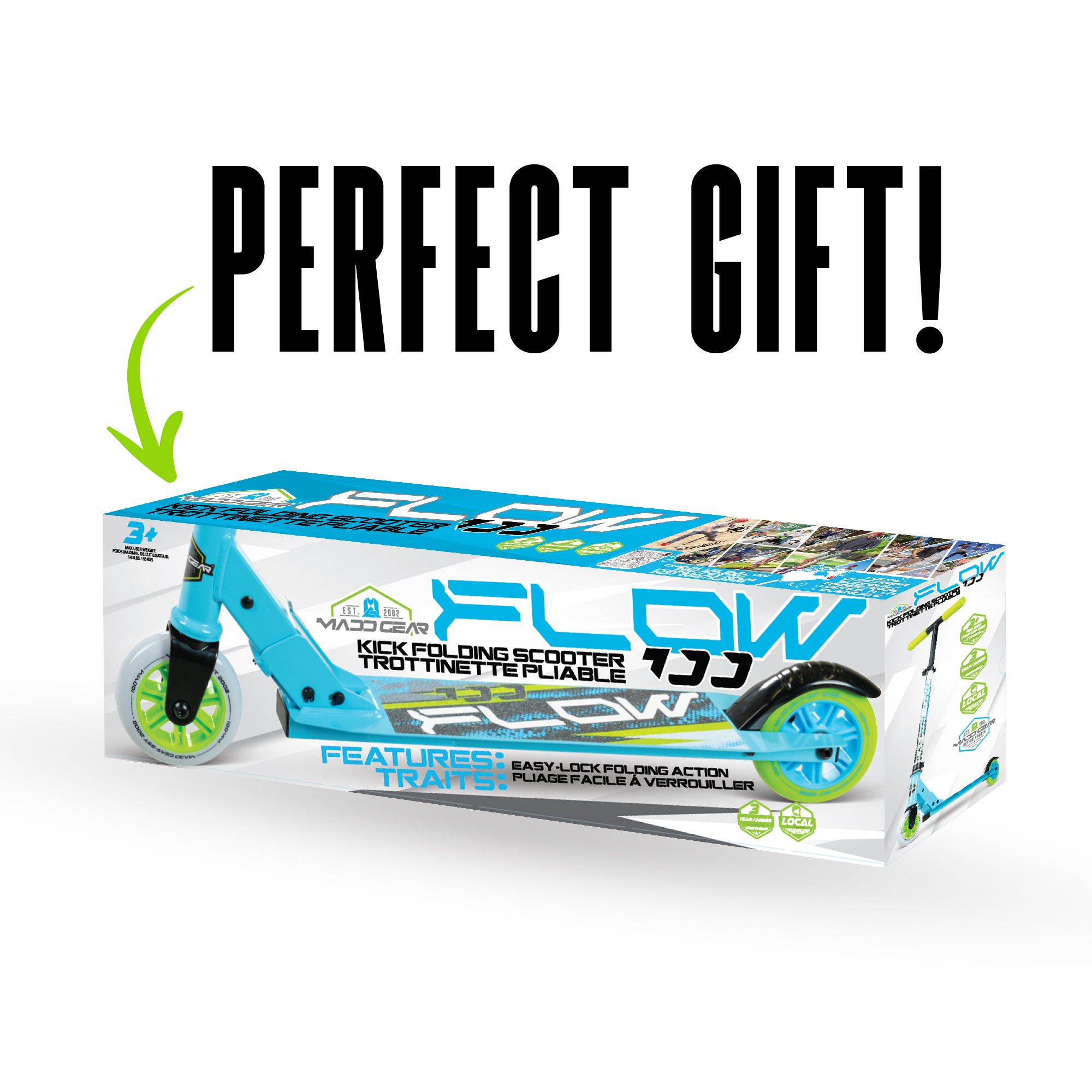 Madd Gear Flow 100 Folding Scooter