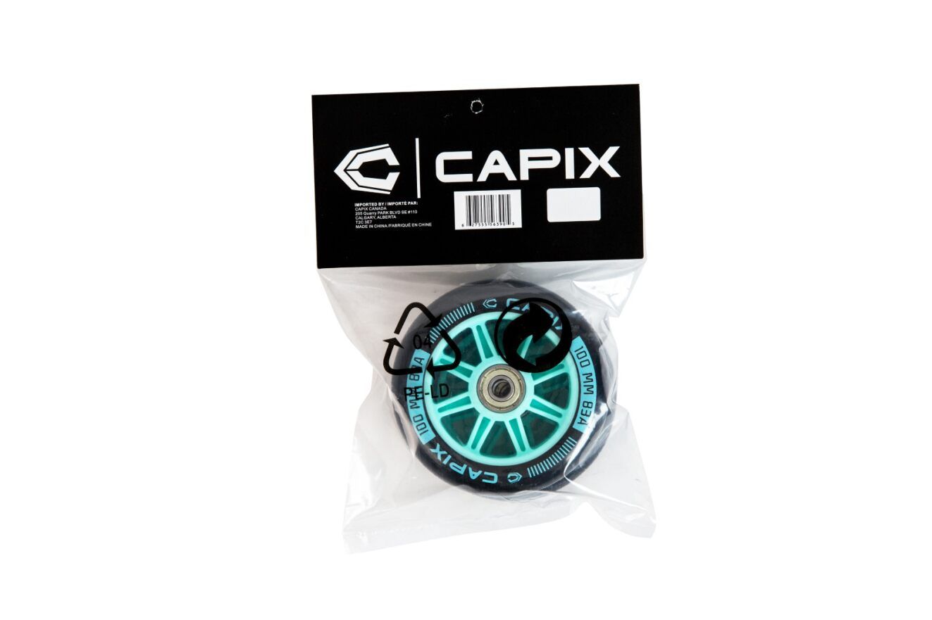 Capix 100mm Pu Replacement Scooter Wheels Set