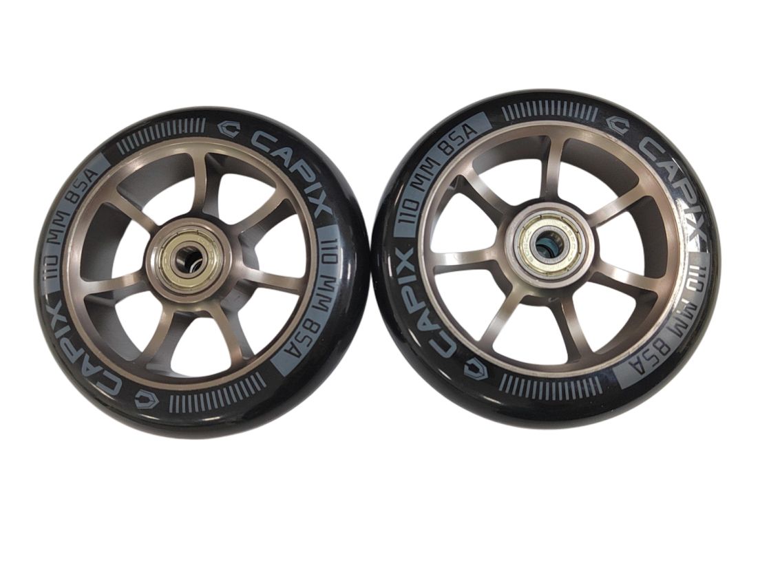 Capix 110mm Alloy Replacement Scooter Wheels Set with Bearings