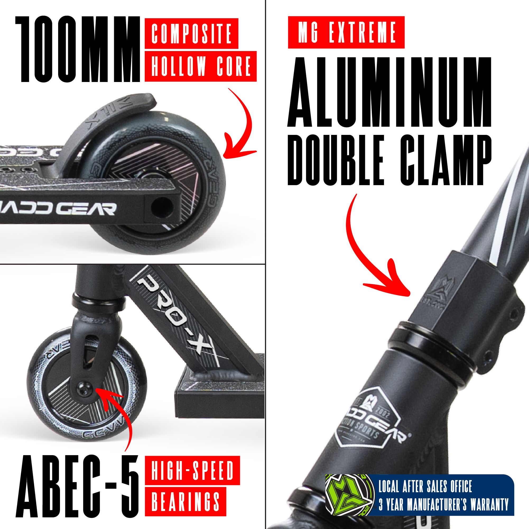 Madd Gear MG1 Raven Pro X Scooter CloseUp