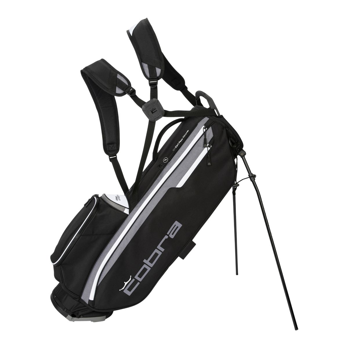 Cobra Ultralight Pro Stand Golf Bag Front_Three_Fourths_Angled_Left
