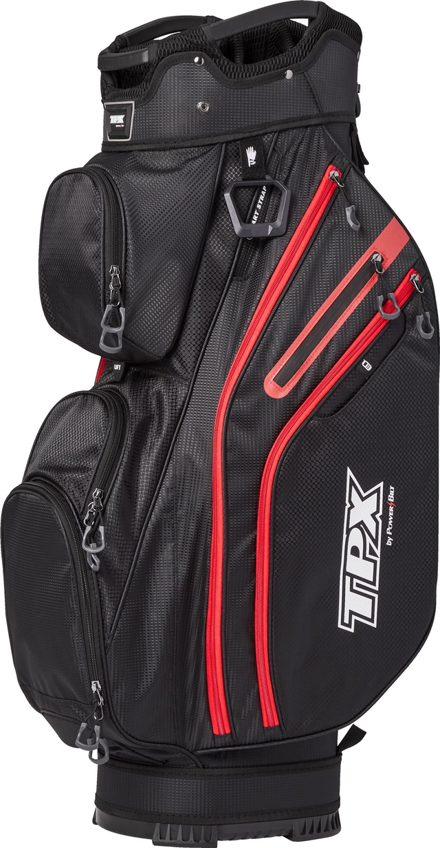 Powerbilt TPX Golf Cart Bag Front_Three_Fourths_Angled_Left