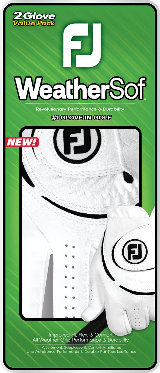 Footjoy WeatherSof Women's Golf Gloves - 2pk
