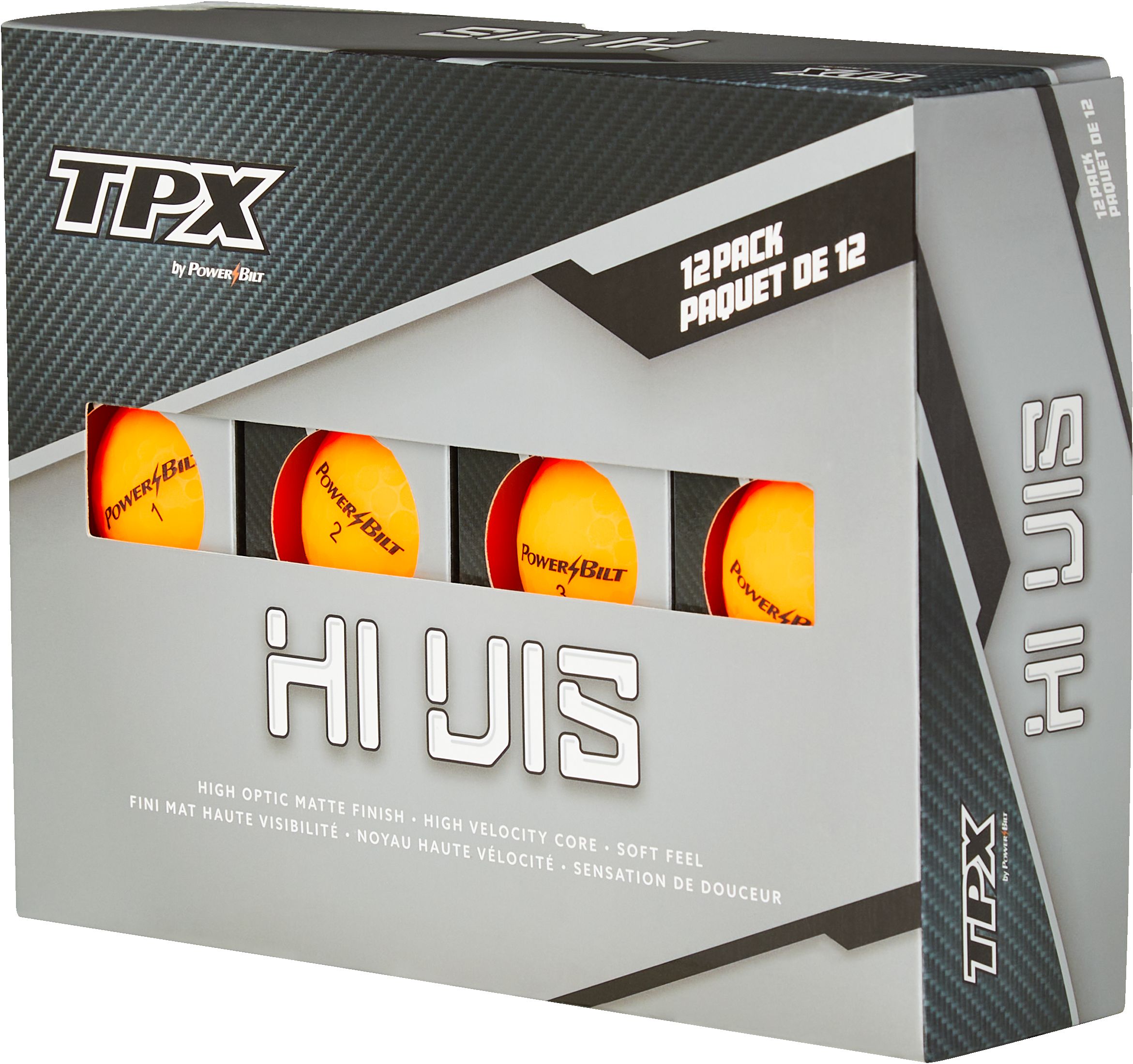 Powerbilt V High Optic Golf Balls, 12 Pack