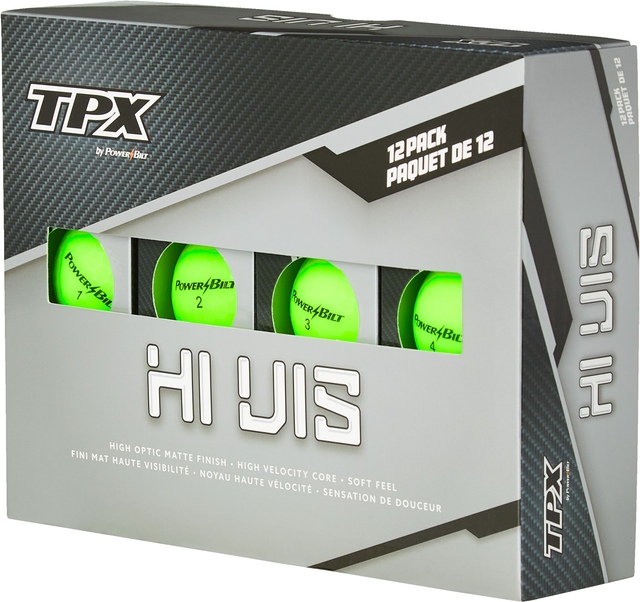 Powerbilt V High Optic Golf Balls, 12 Pack