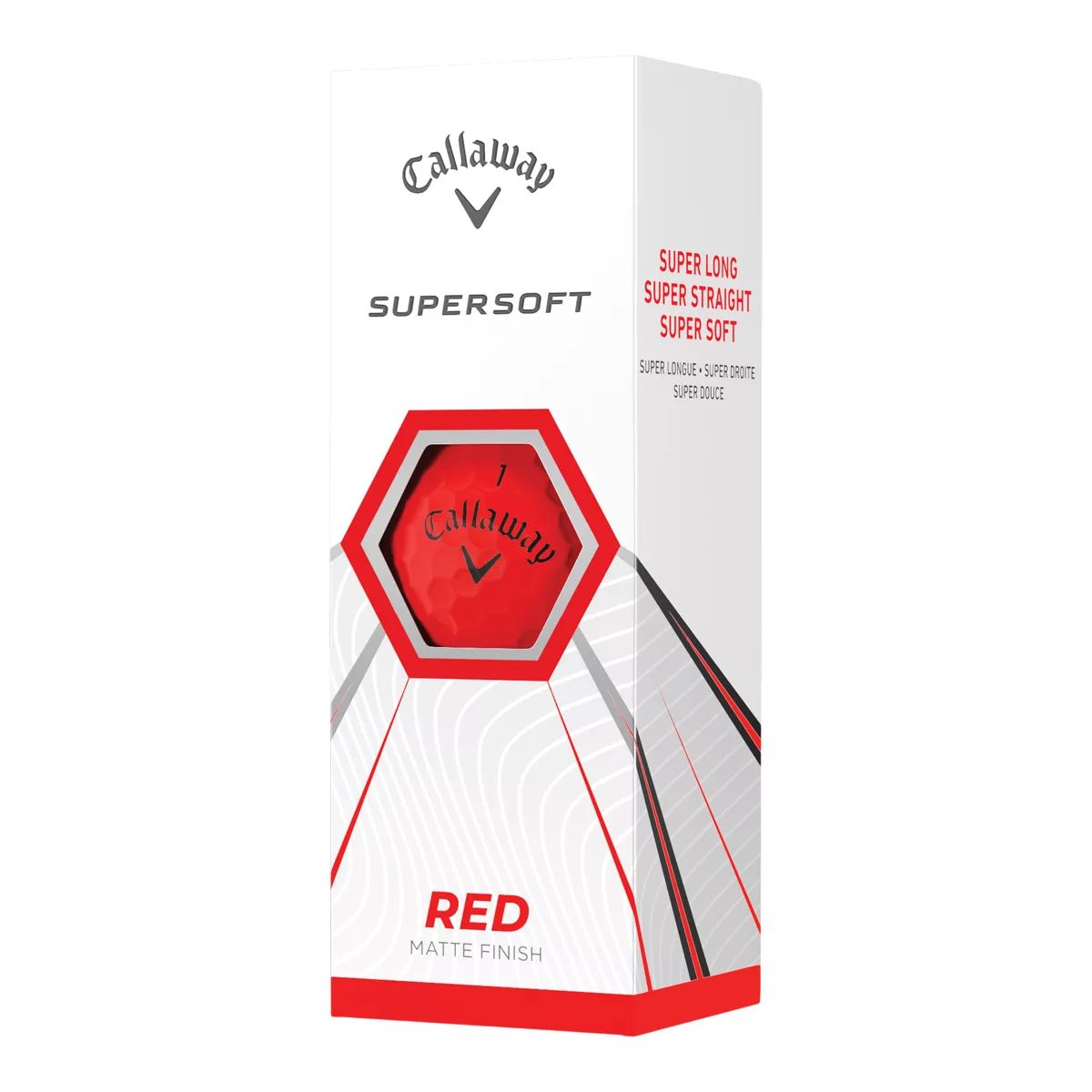 Callaway Supersoft Matte Golf Balls, 12 Pack Front_Angled_Left