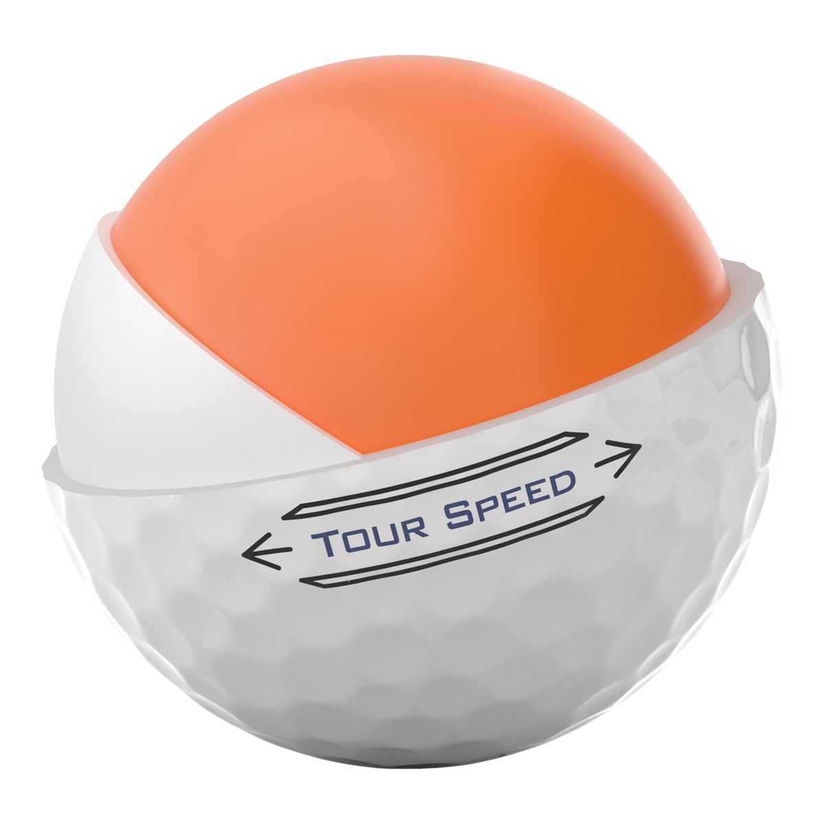 Titleist Tour Speed&nbsp; Prior Gen White Golf Balls - 12 Pack Side_Right