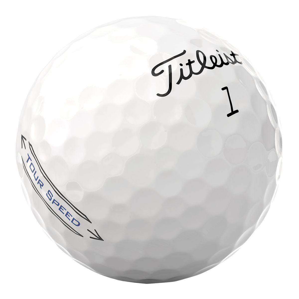 Titleist Tour Speed&nbsp; Prior Gen White Golf Balls - 12 Pack Front_Angled_Right