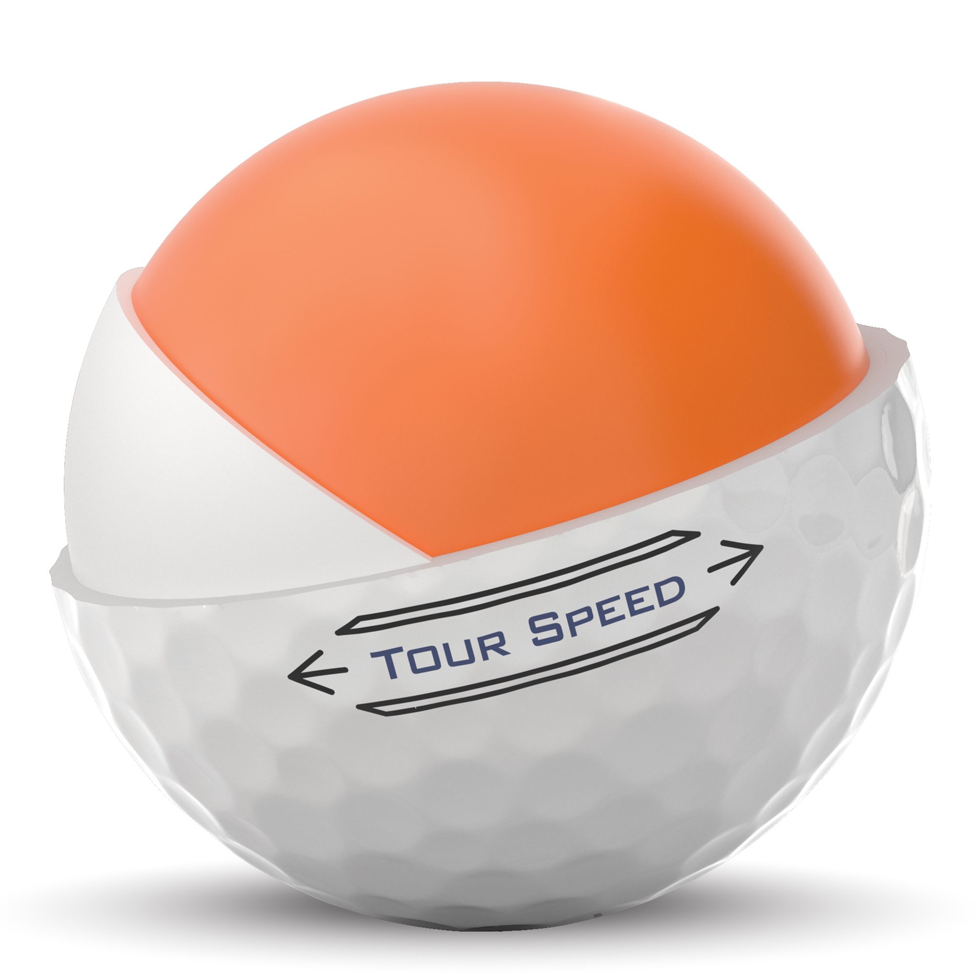 Titleist Tour Speed&nbsp; Prior Gen White Golf Balls - 12 Pack Back_Flat