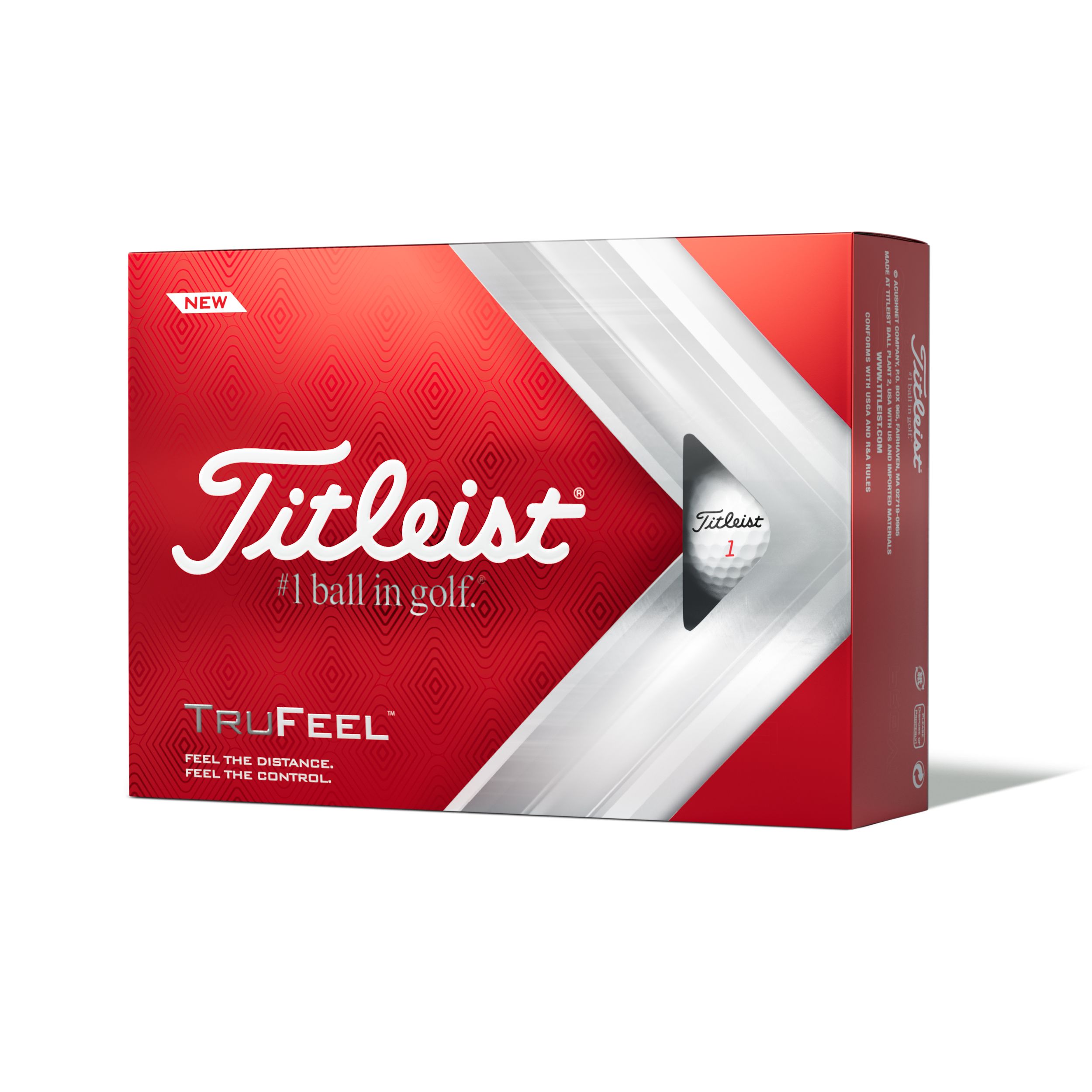 Titleist Trufeel Golf Balls - 12 Pack Front_Angled_Left
