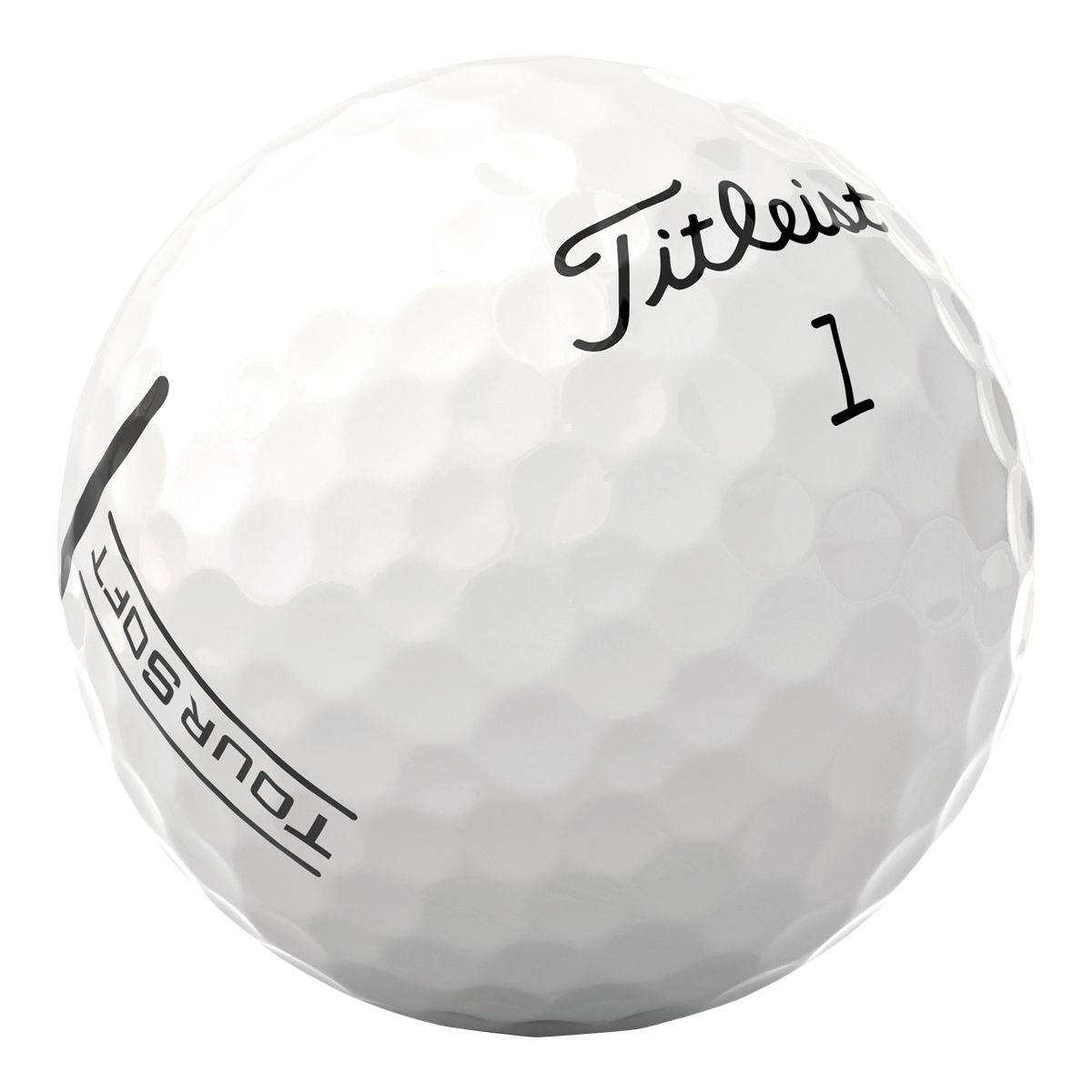 Titleist Tour Soft Prior Gen White Golf Balls - 12 Pack Front_Angled_Right