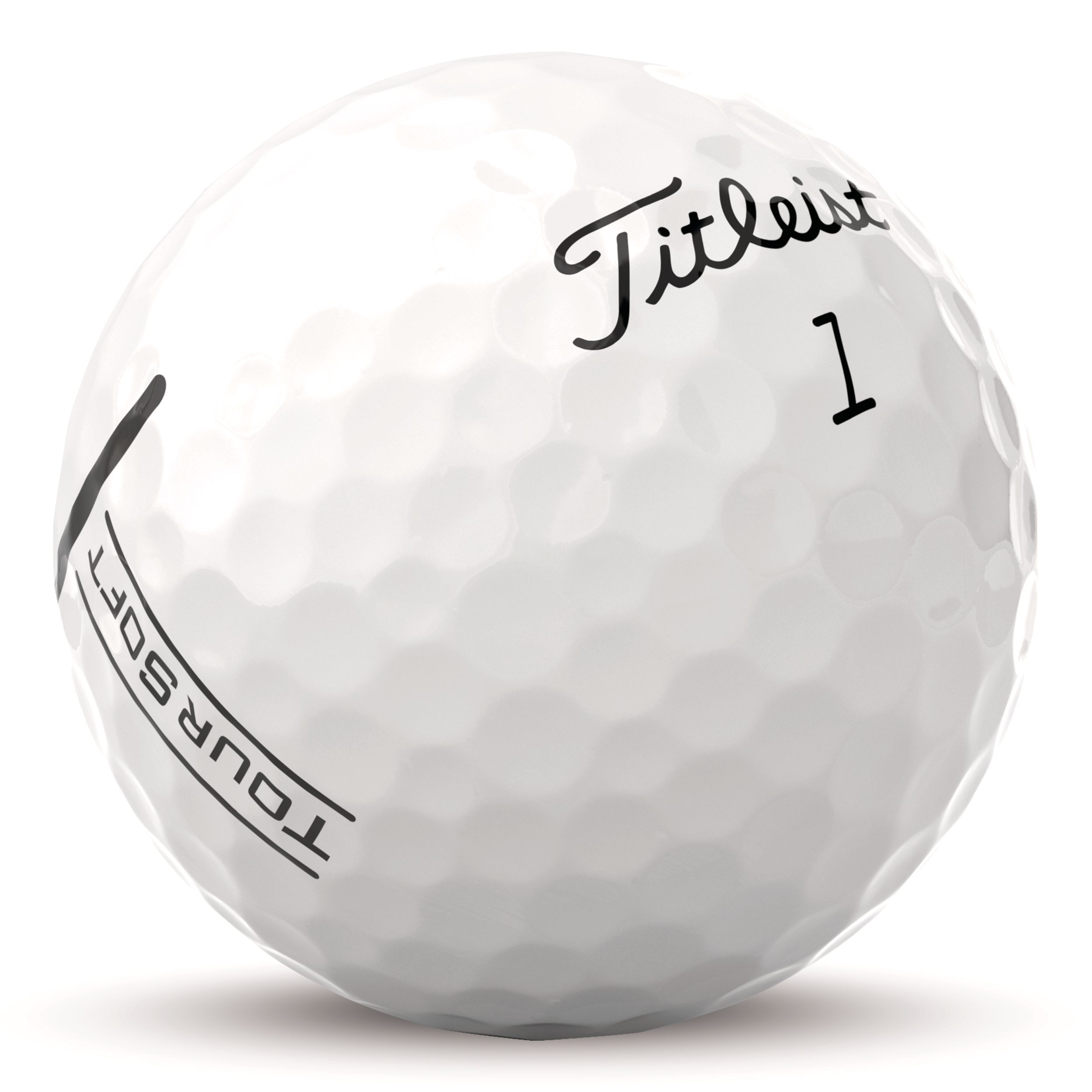 Titleist Tour Soft Prior Gen White Golf Balls - 12 Pack Front_Angled_Right