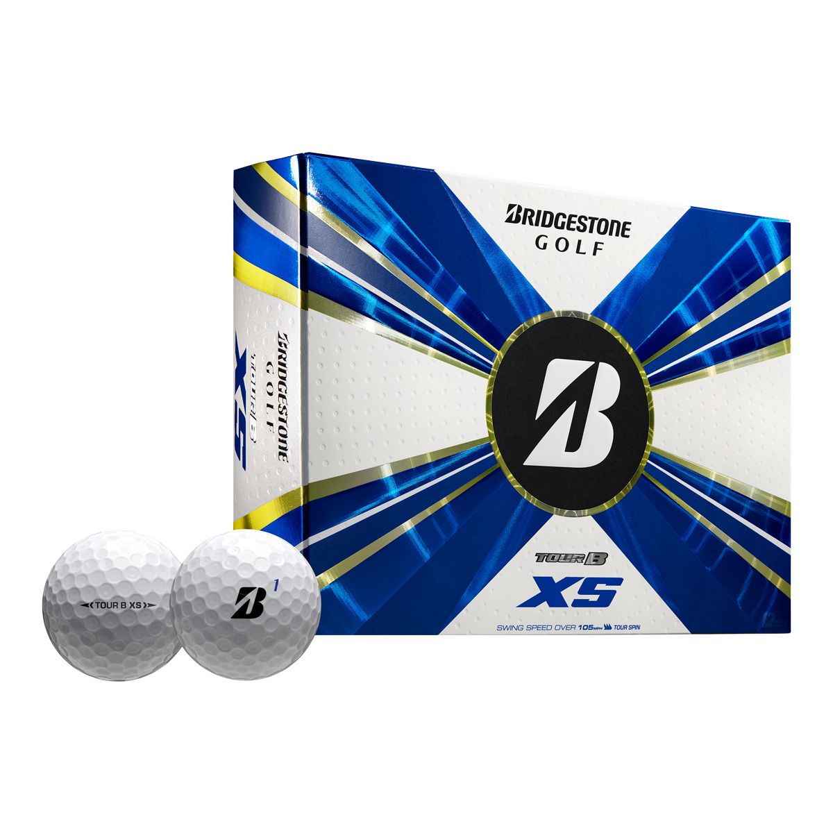 Bridgestone Tour B XS Golf Balls, 12 Pack Composite_or_Mixed