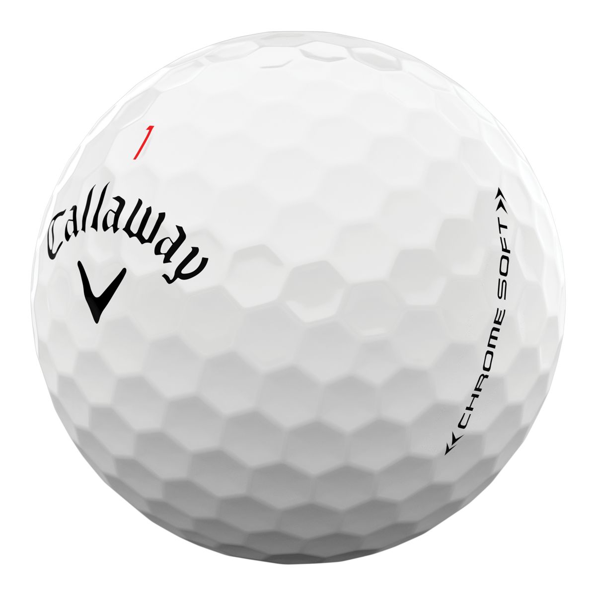 Callaway Previous Gen Chrome Soft Golf Balls, 12 Pack Front_Angled_Left