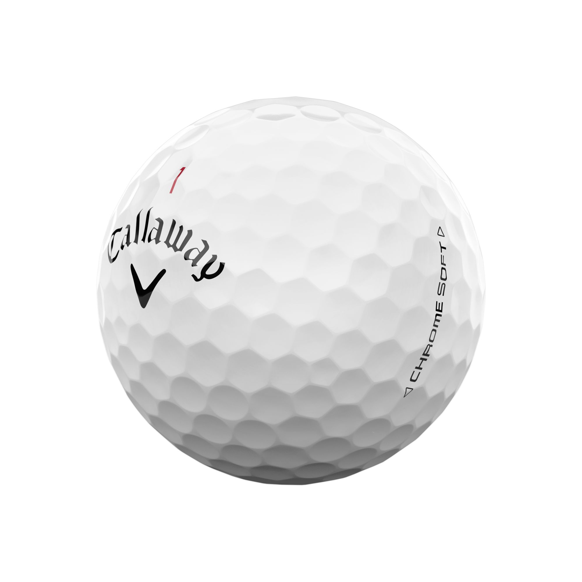 Callaway Previous Gen Chrome Soft Golf Balls, 12 Pack Front_Angled_Left