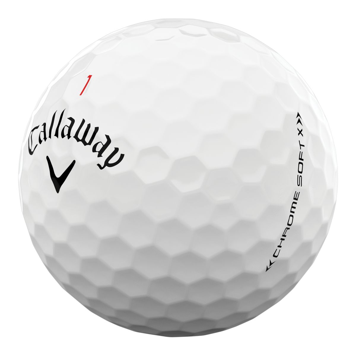 Callaway Chrome Soft X Golf Balls, 12 Pack Front_Angled_Left