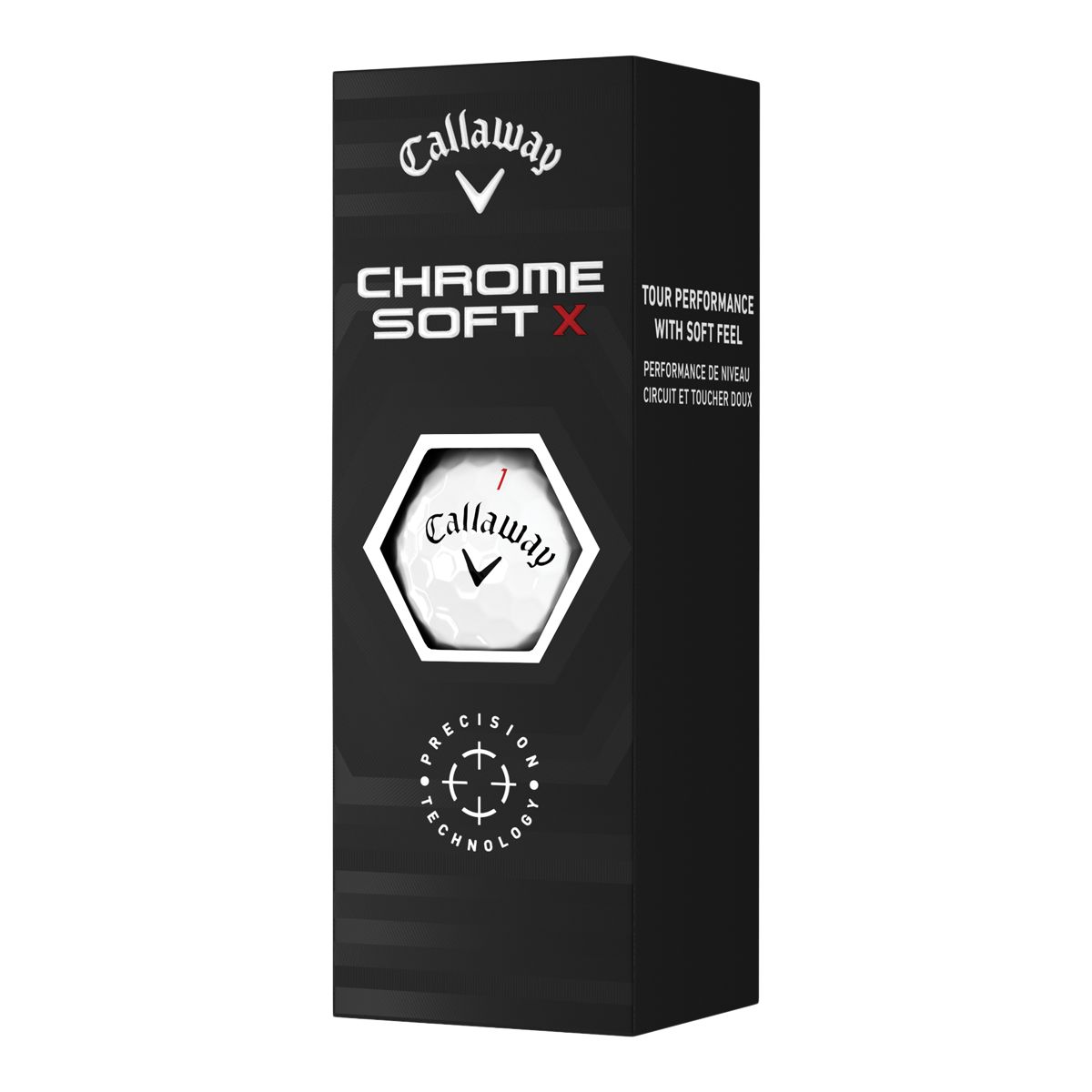 Callaway Chrome Soft X Golf Balls, 12 Pack Front_Angled_Left