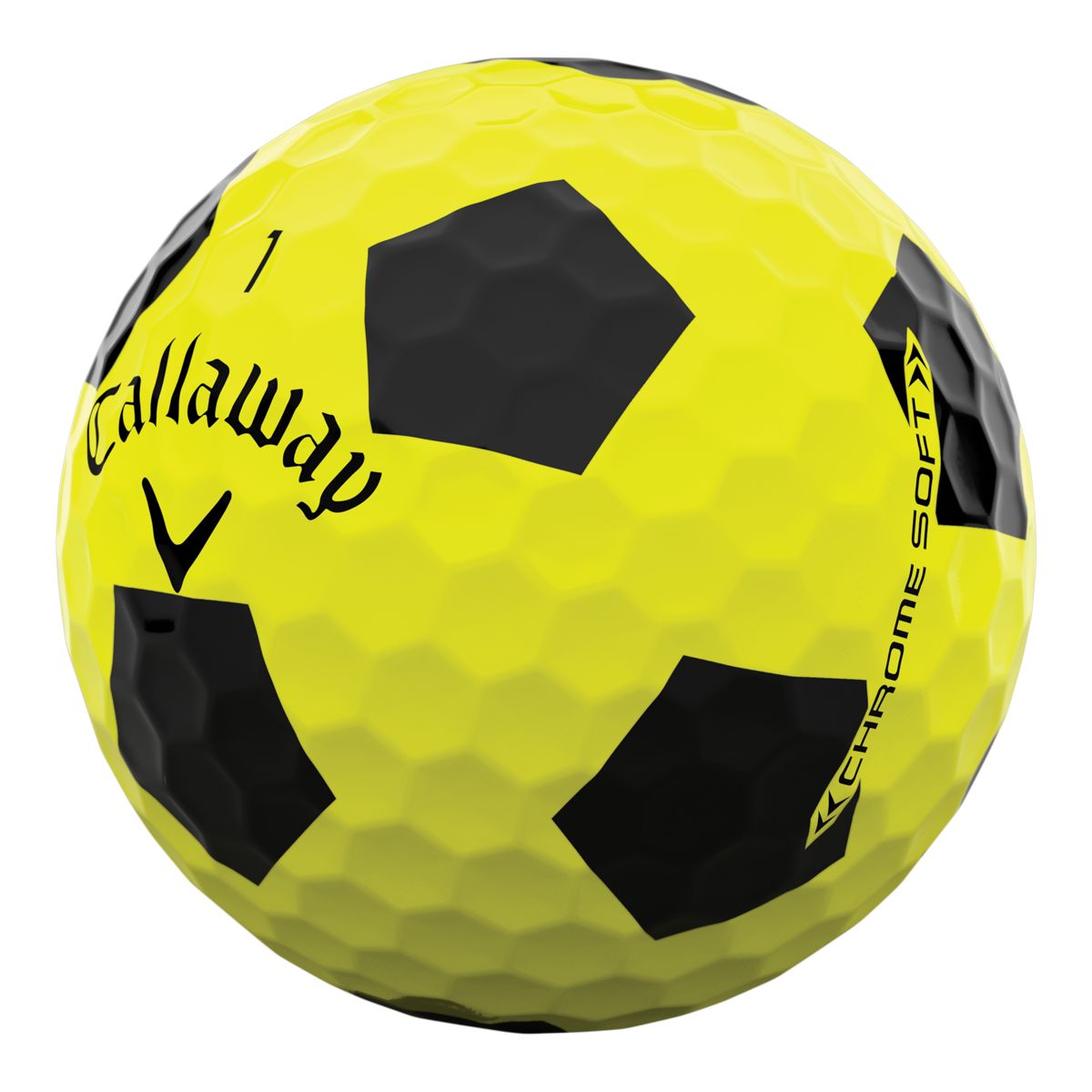 Callaway Chrome Soft Truvis Golf Balls, 12 Pack Front_Three_Fourths_Angled_Left