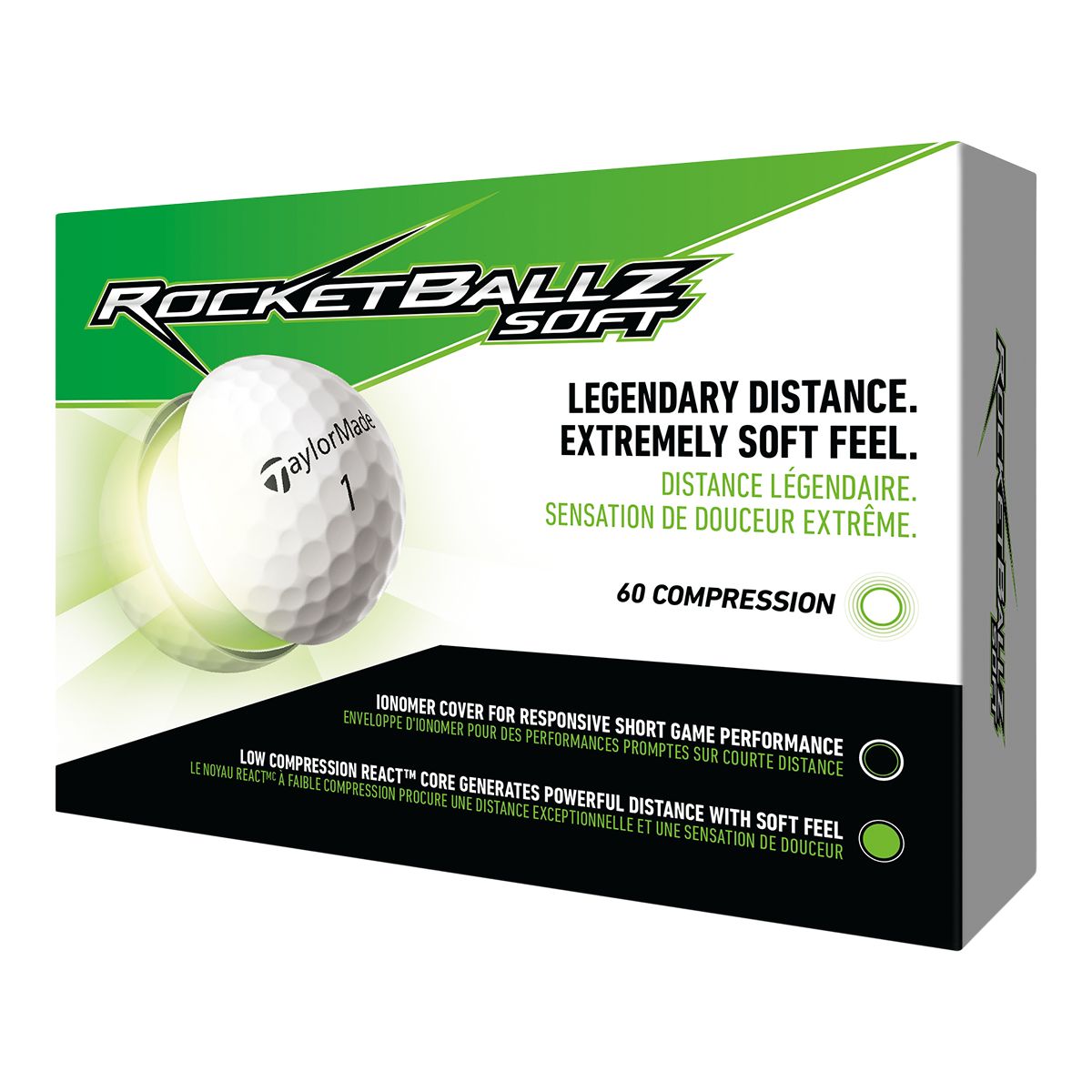 TaylorMade RBZ Soft Golf Balls - 12pk Front_Angled_Left