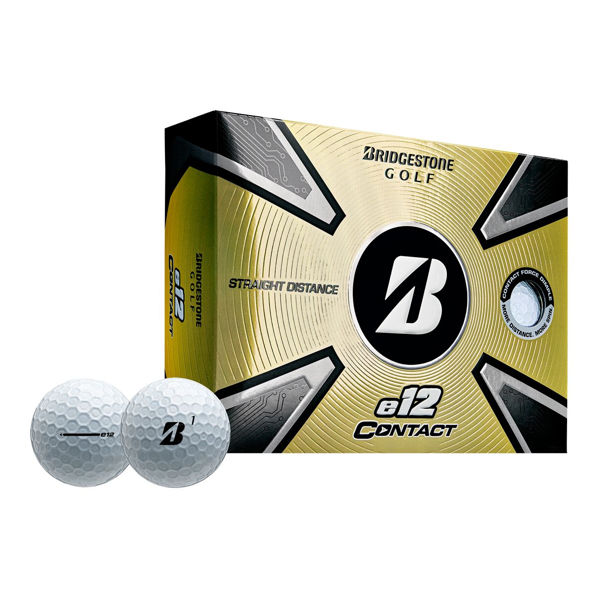 Image of Bridgestone E12 Contact Golf Balls - 12 Pack