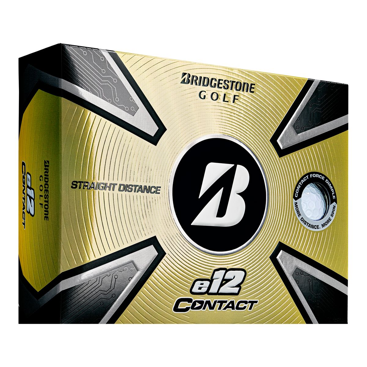 Bridgestone E12 Contact Golf Balls - 12 Pack Front_Angled_Right