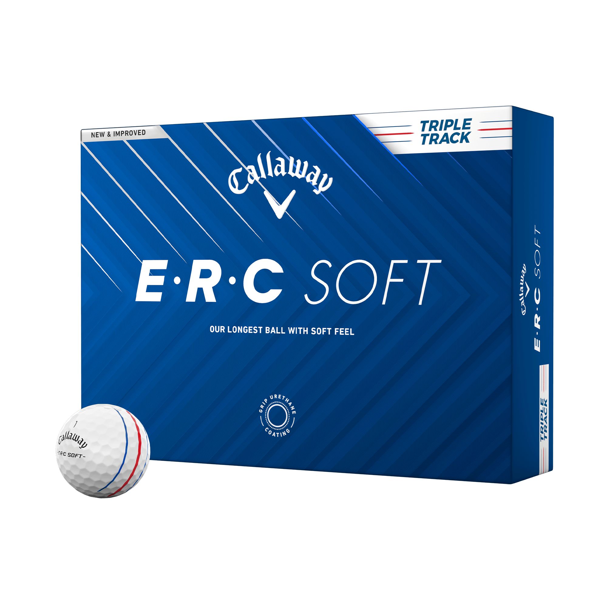 Callaway Previous Gen ERC Soft Golf Balls - 12 Pack Front_Angled_Left