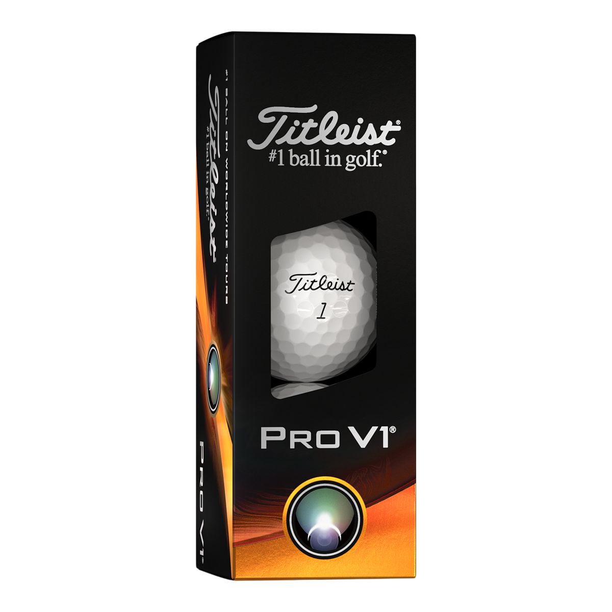 Titleist Men's Pro V1 High # Golf Ball - 12 Pack Front_Angled_Right