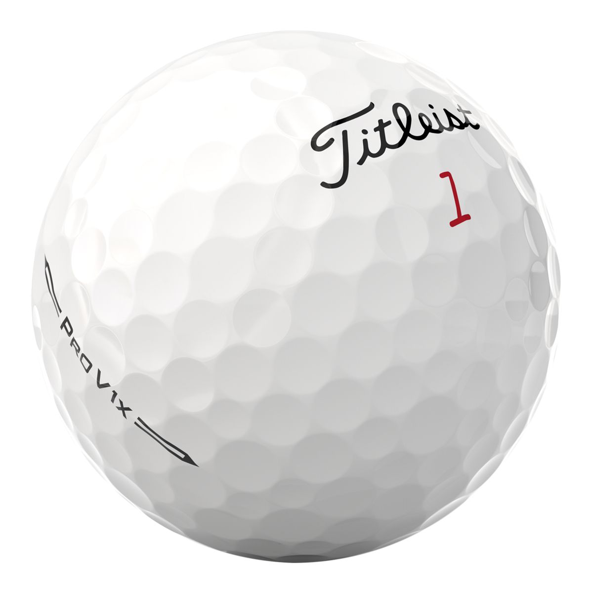 Titleist Men's Pro V1X High # Golf Ball - 12 Pack Front_Three_Fourths_Angled_Right
