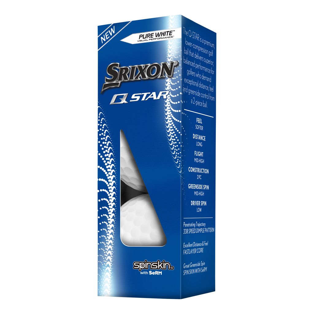 Srixon Men's Q-Star 6 Golf Balls - 12 Pack