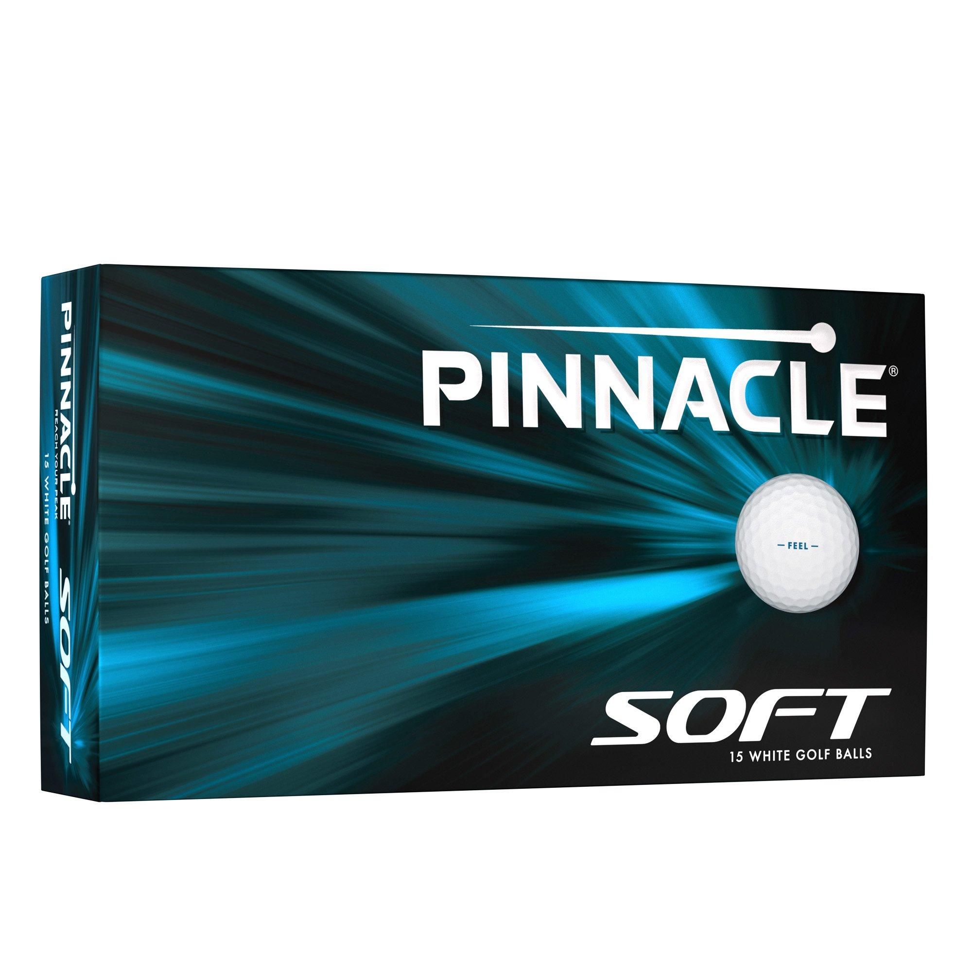 Pinnacle Men's Soft Golf Ball - 15 Pack Front_Angled_Right