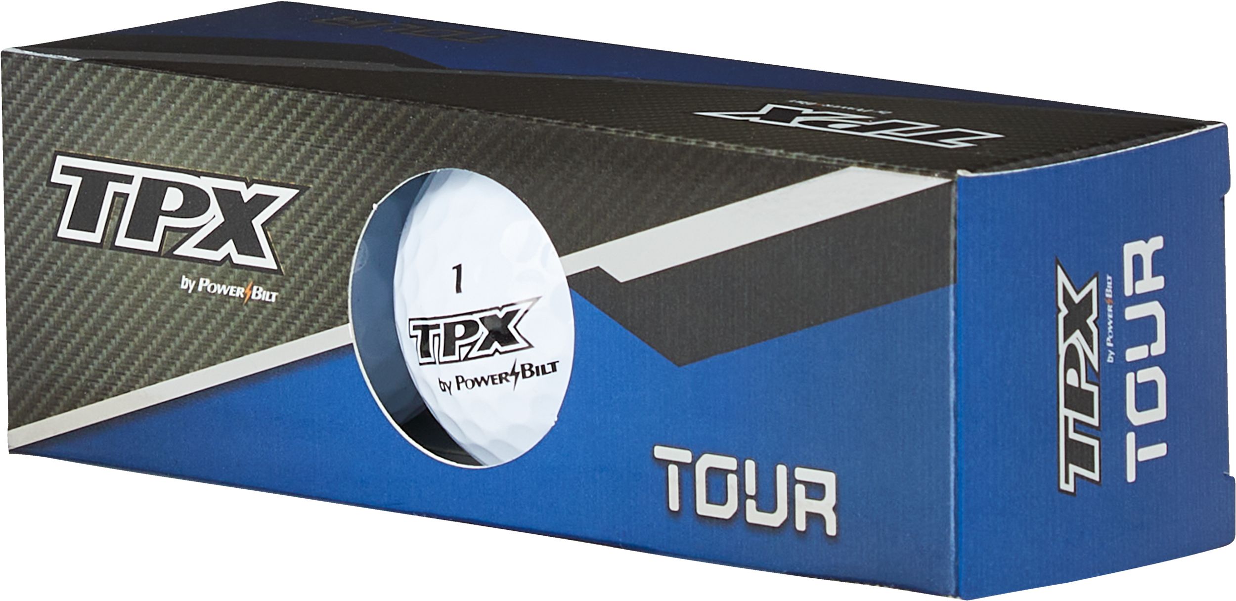 Powerbilt TPX Men's Golf Balls - 3 Piece Front_Three_Fourths_Angled_Left