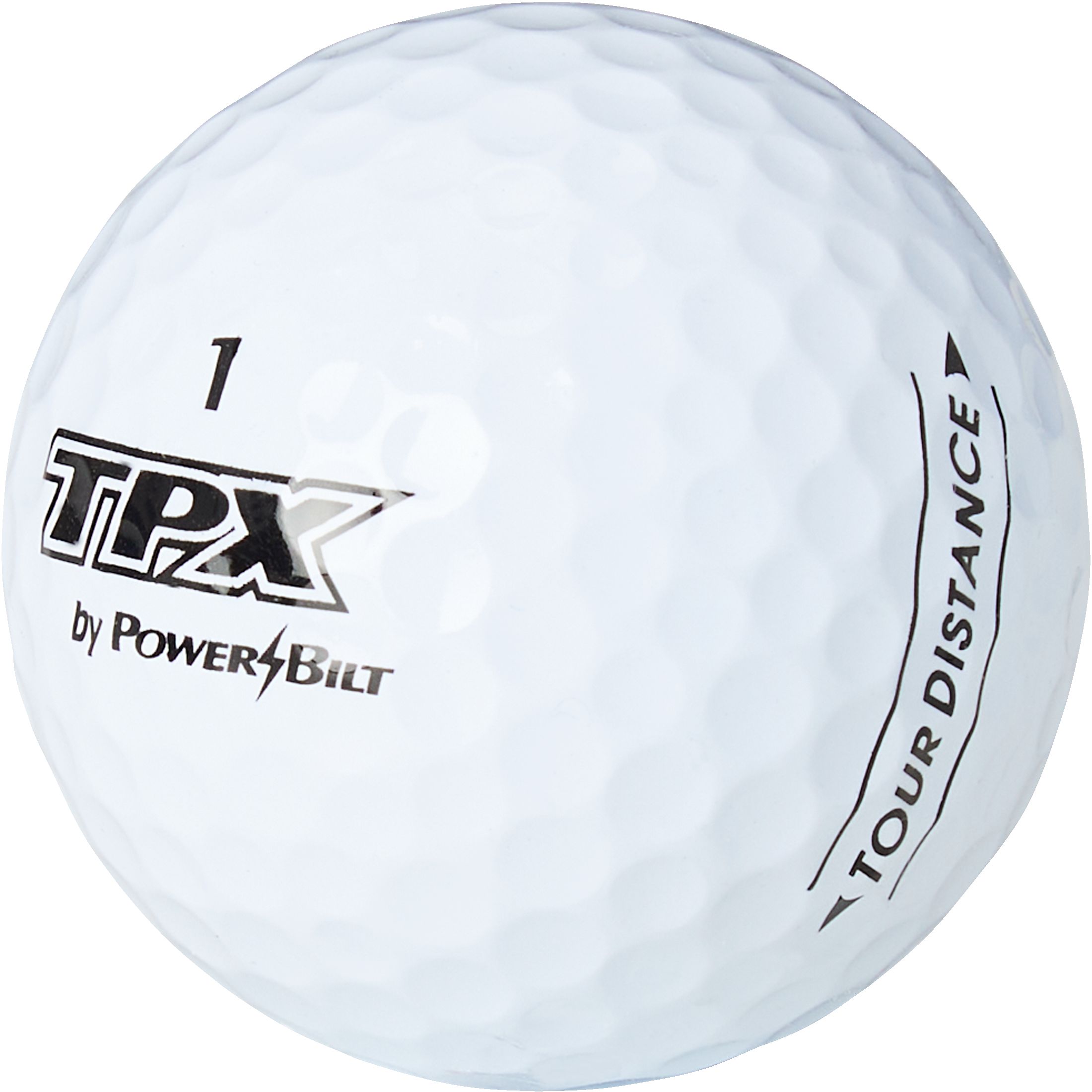 Powerbilt TPX Men's Golf Balls - 3 Piece Front_Three_Fourths_Angled_Left