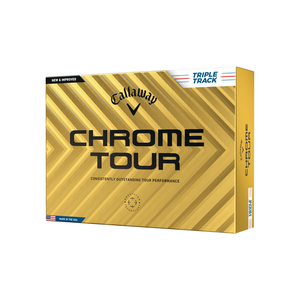 Callaway Men's Chrome Tour Triple Track Golf Balls - 12 Pack
