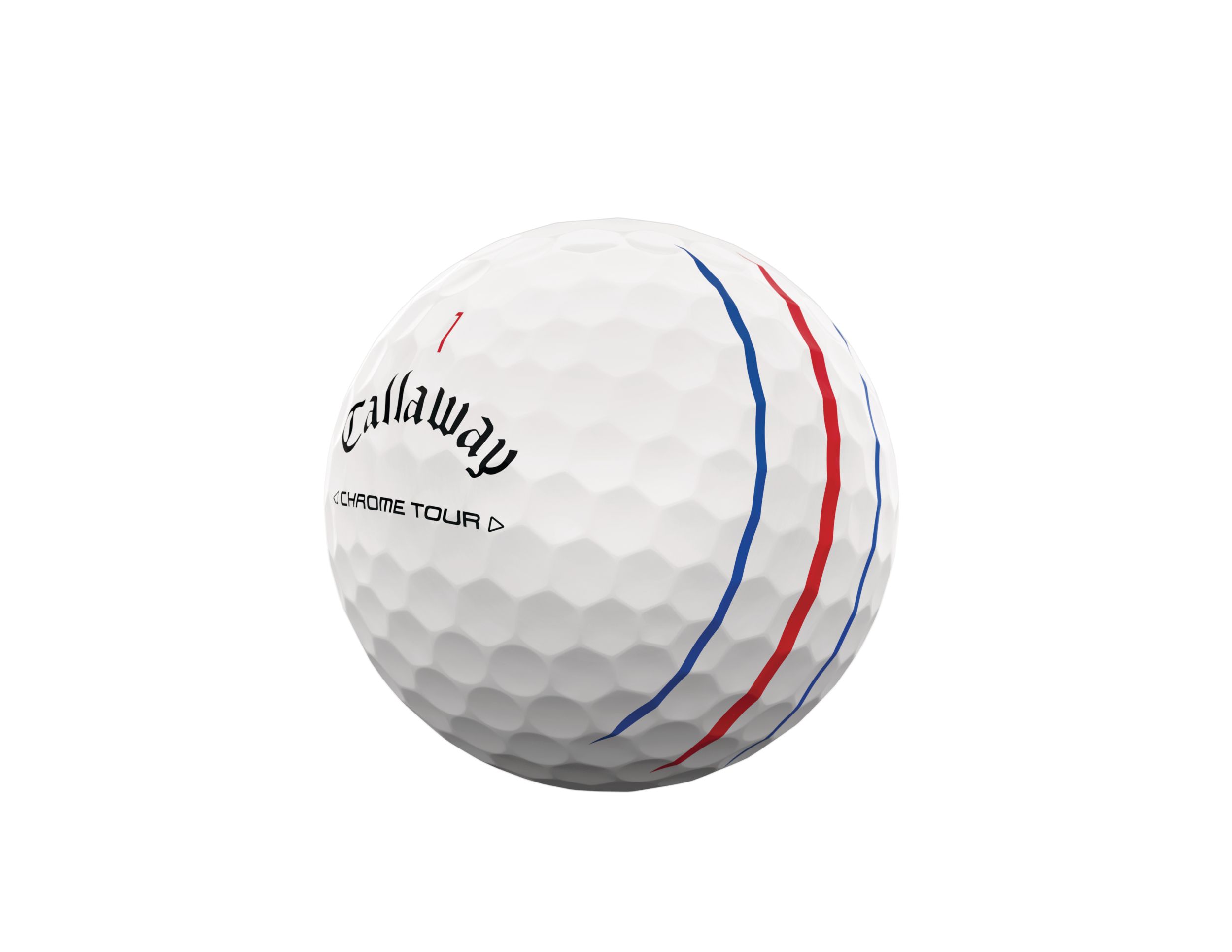 Callaway Men's Chrome Tour Triple Track Golf Balls - 12 Pack Front_Three_Fourths_Angled_Left