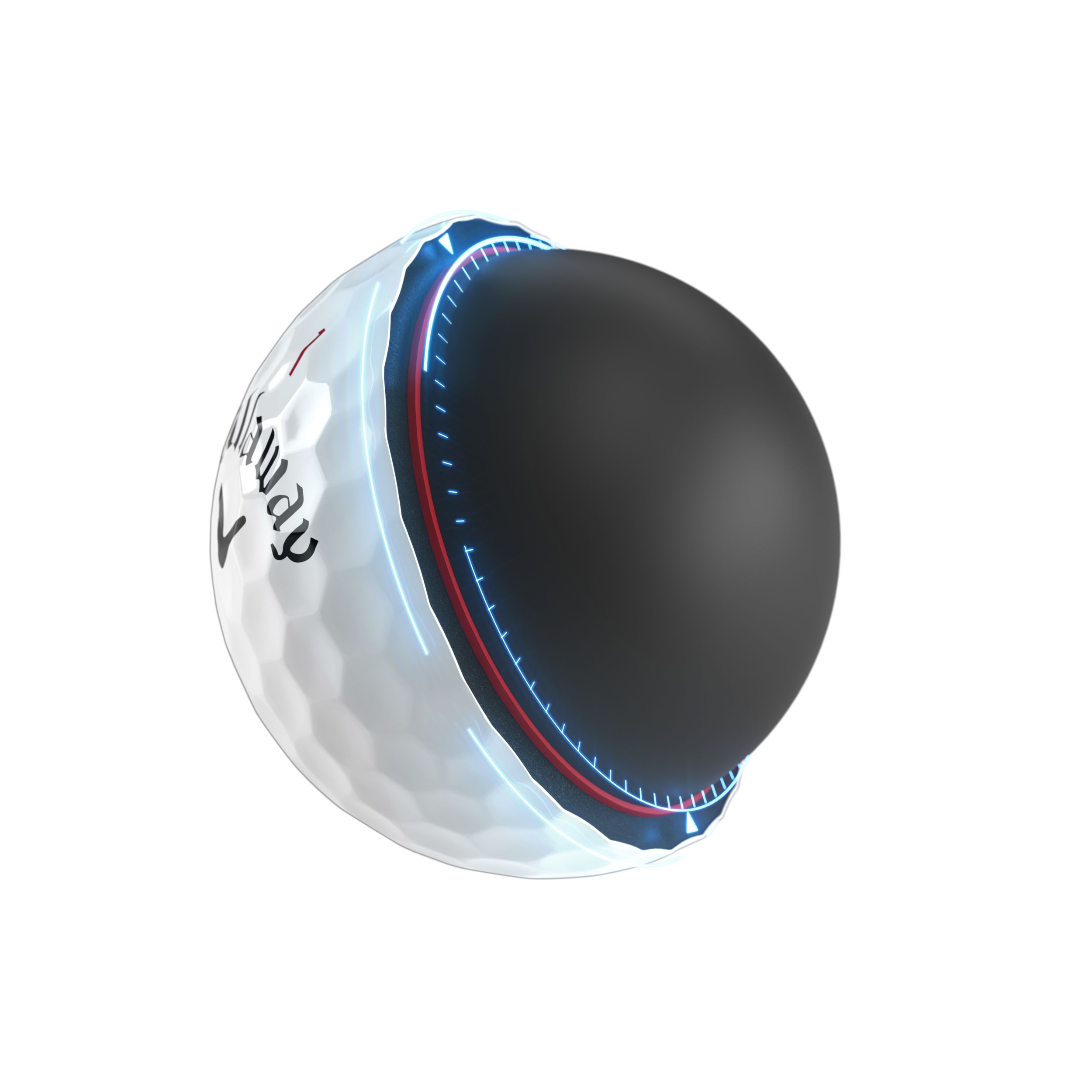 Callaway Men's Chrome Tour X Golf Balls - 12 Pack Front_Three_Fourths_Angled_Left