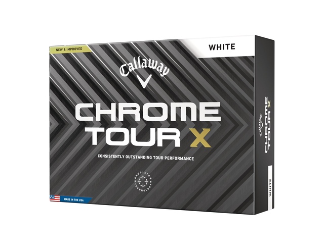 Callaway Men's Chrome Tour X Golf Balls - 12 Pack Front_Angled_Left