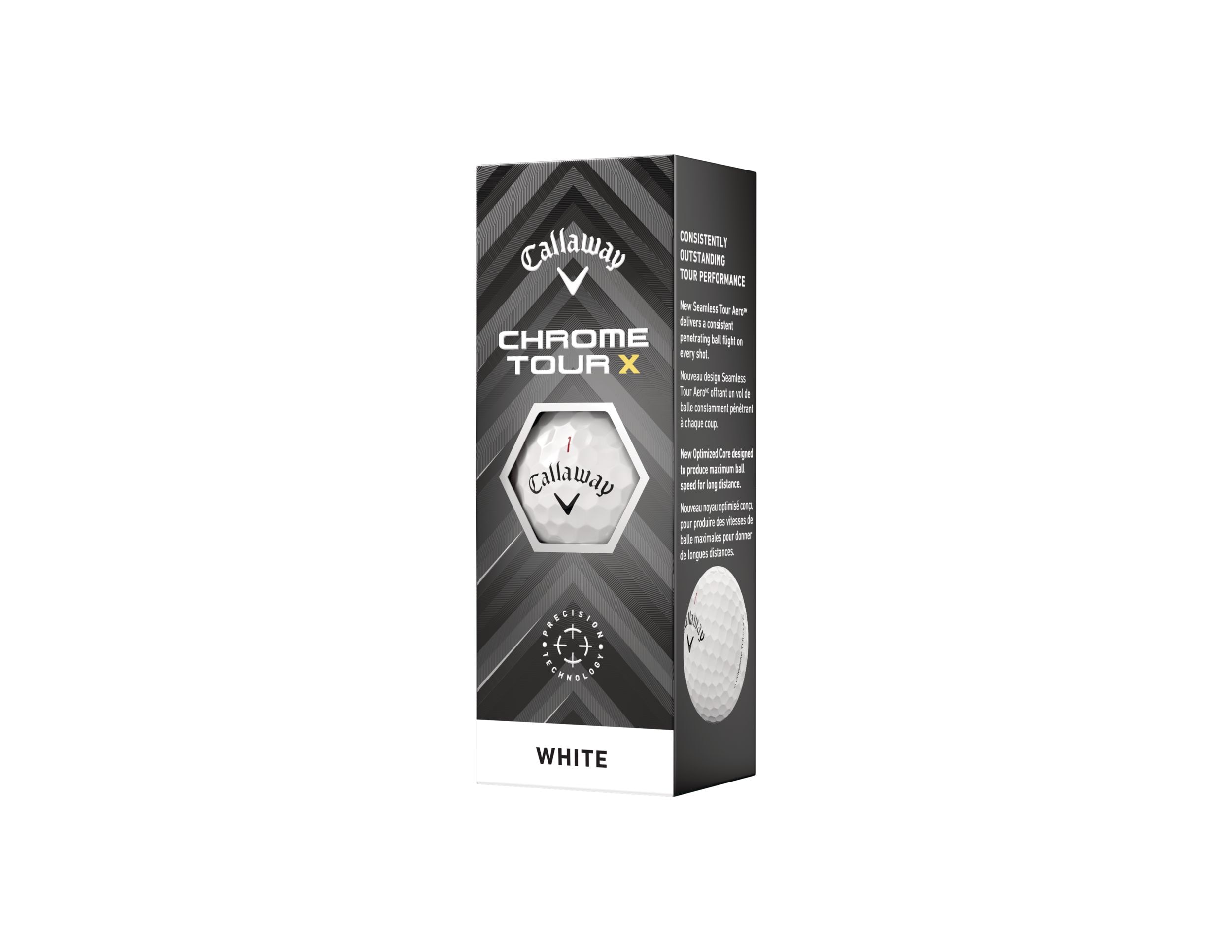 Callaway Men's Chrome Tour X Golf Balls - 12 Pack Front_Angled_Left