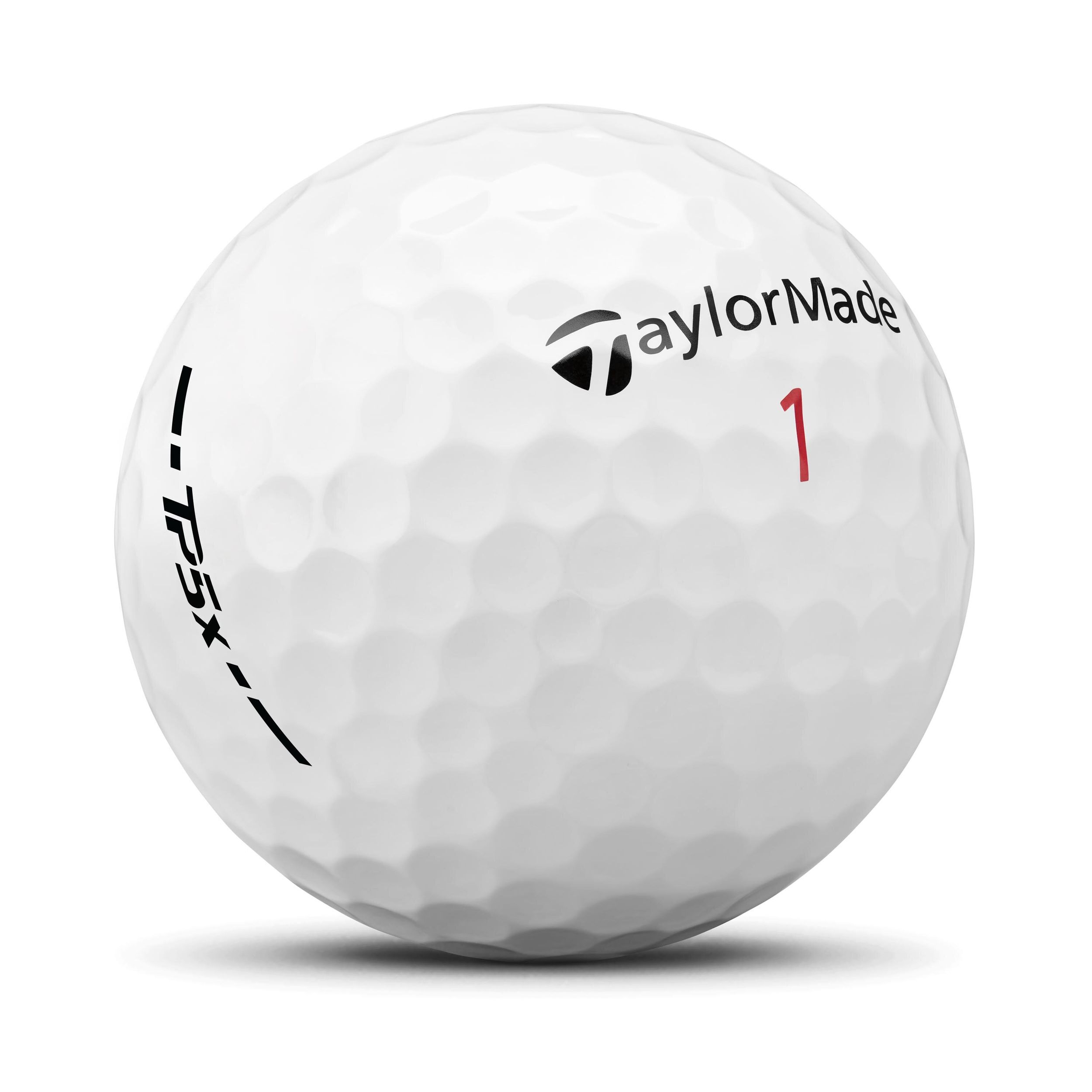 TaylorMade TP5X Golf Balls, 12 Pack Front_Three_Fourths_Angled_Right