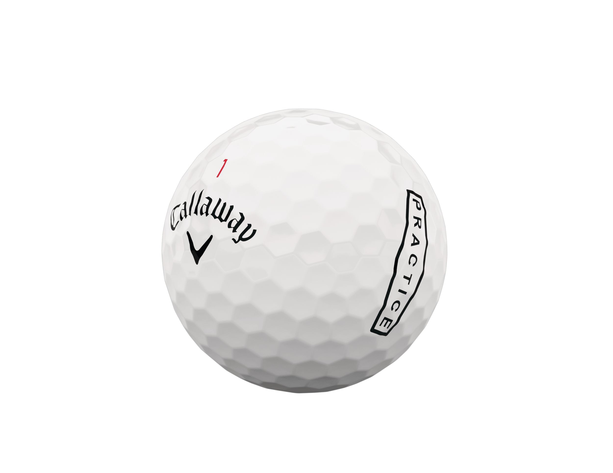 Callaway Chrome Soft Practice - 12pk Front_Three_Fourths_Angled_Left