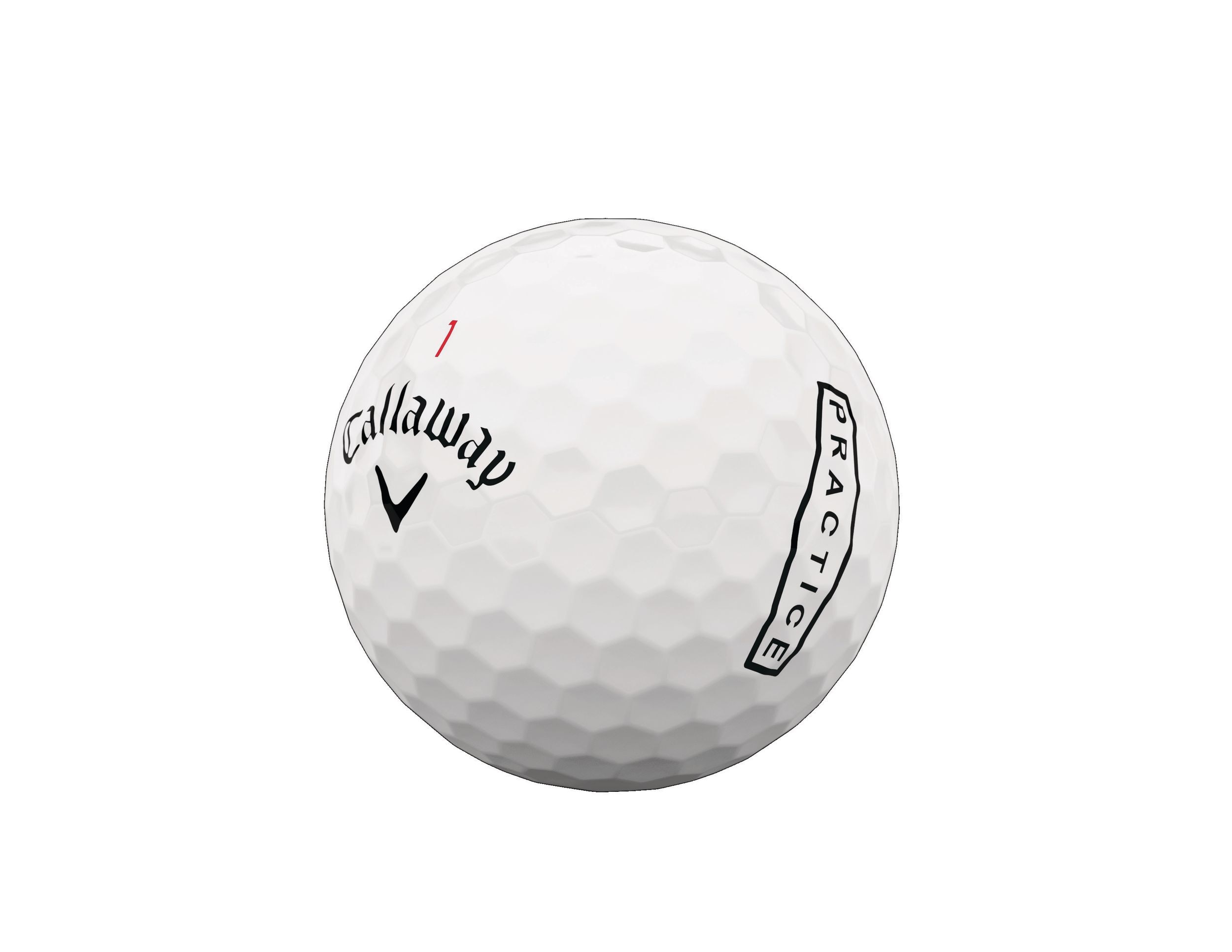 Callaway Chrome Soft Practice - 12pk Front_Three_Fourths_Angled_Left