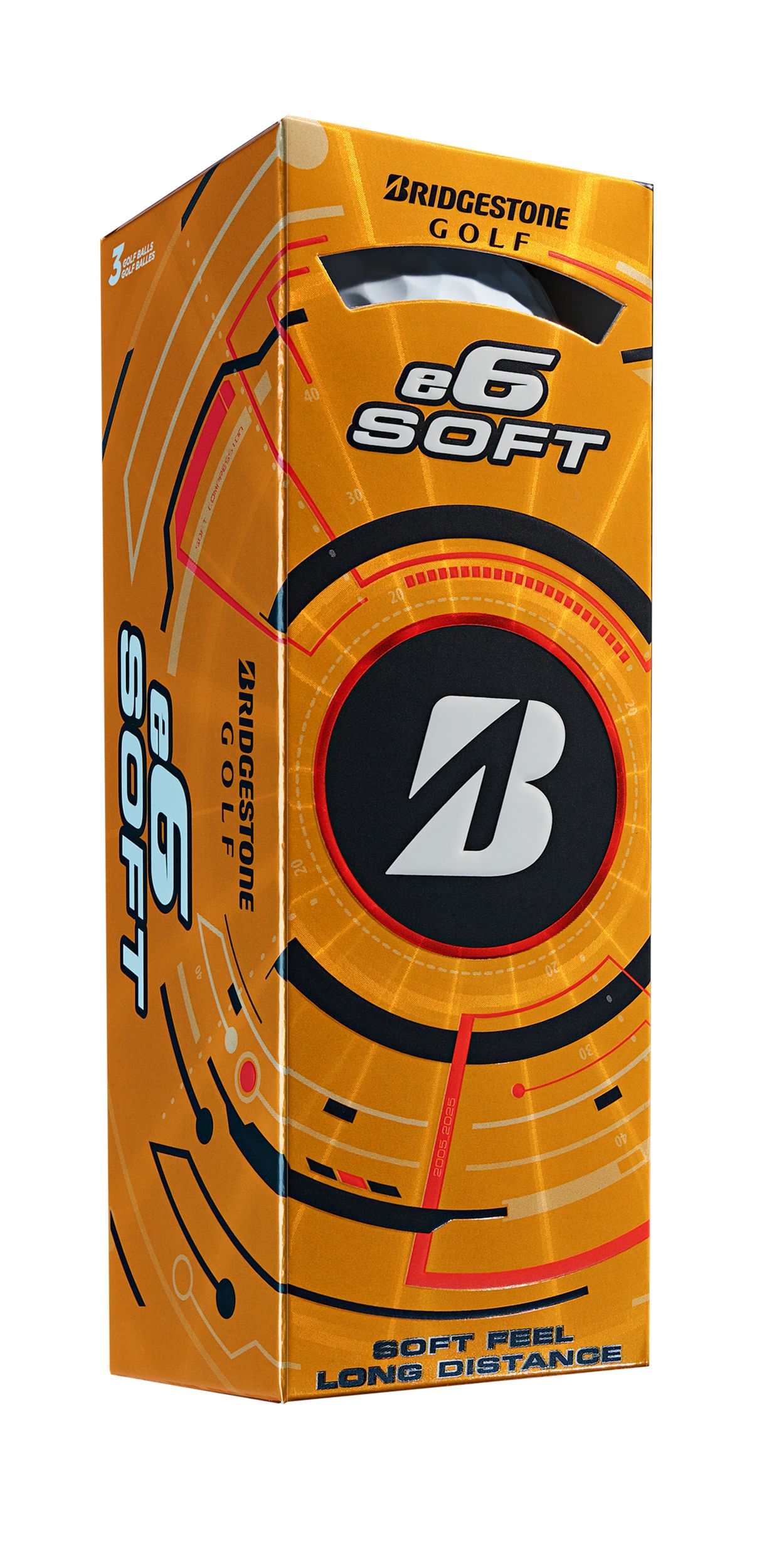 Bridgestone Men's e6 Golf Balls - 12 Pack Front_Angled_Right