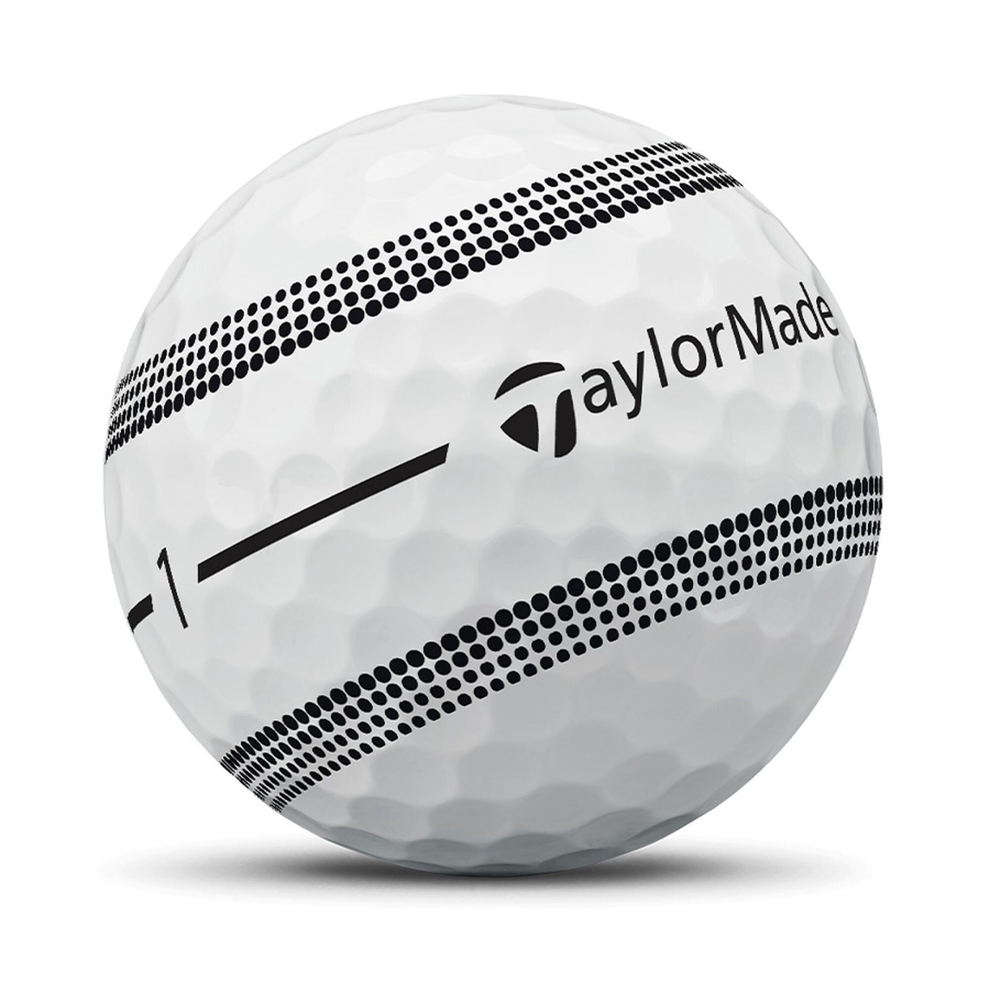 TaylorMade TP5X Stripe Men's Golf Balls - 12 Pack Front_Angled_Right