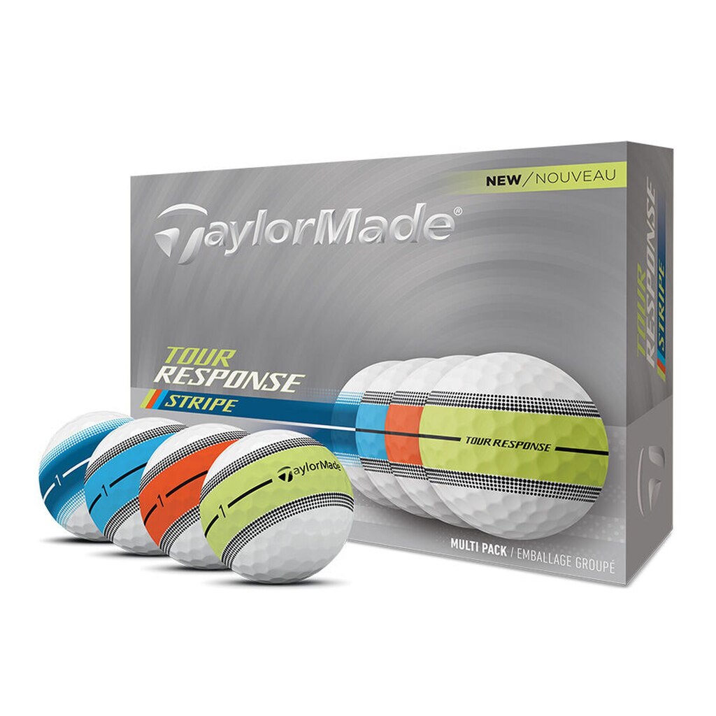 TaylorMade Tour Response Stripe Golf Balls - 12 pk