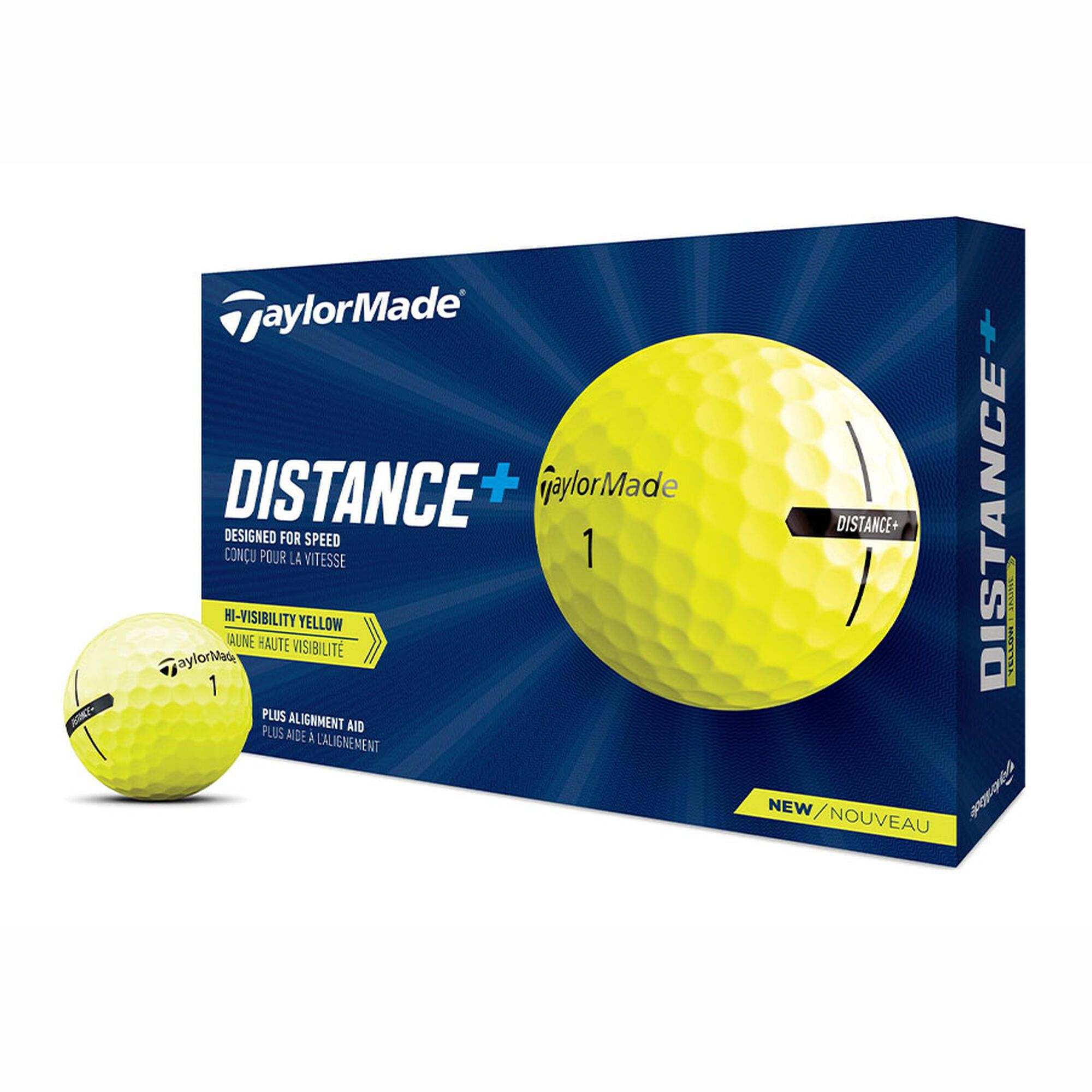 TaylorMade Distance + Men's Golf Balls - 12 Pack