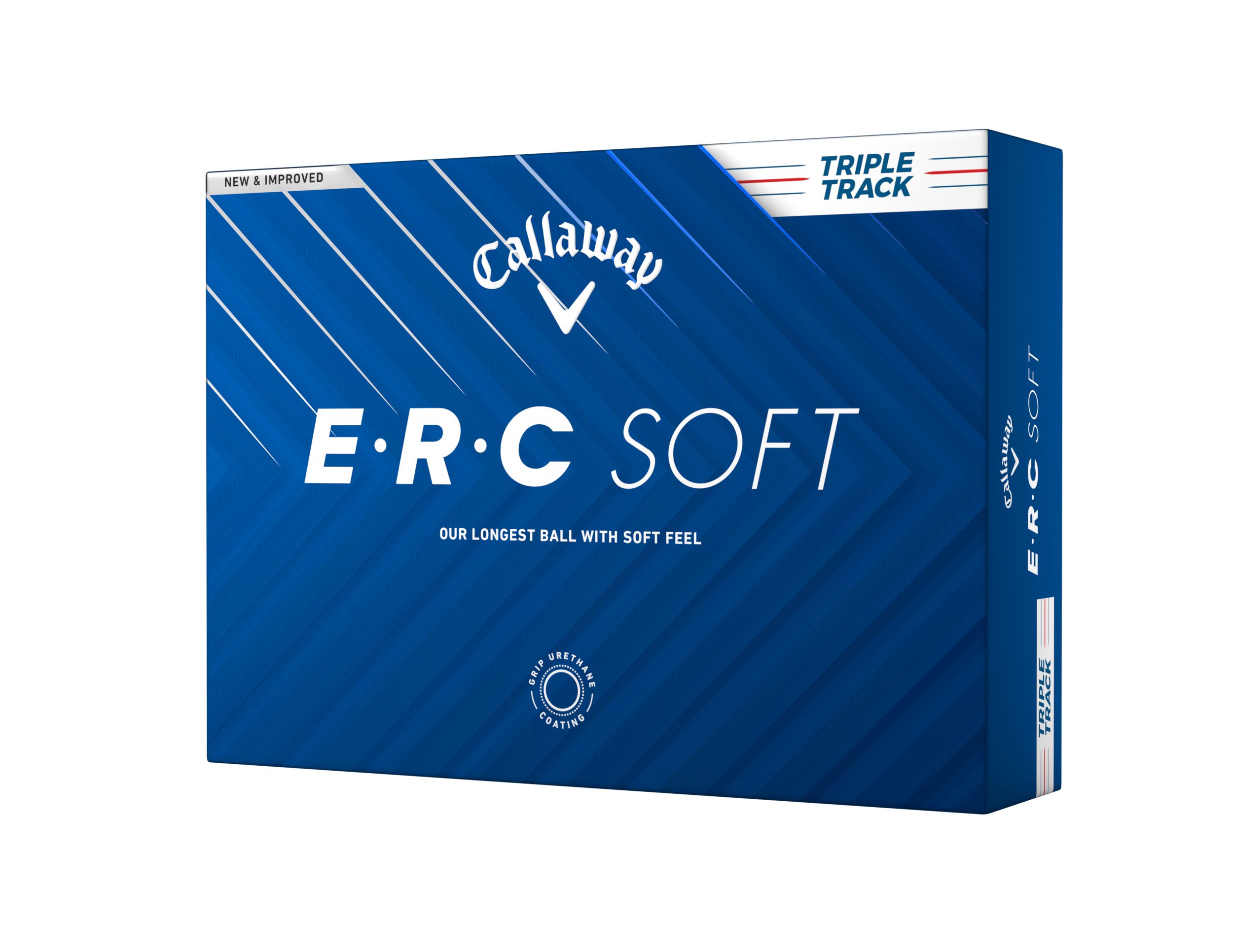 Callaway Men's ERC Soft Golf Ball - 12 Pack Front_Angled_Left